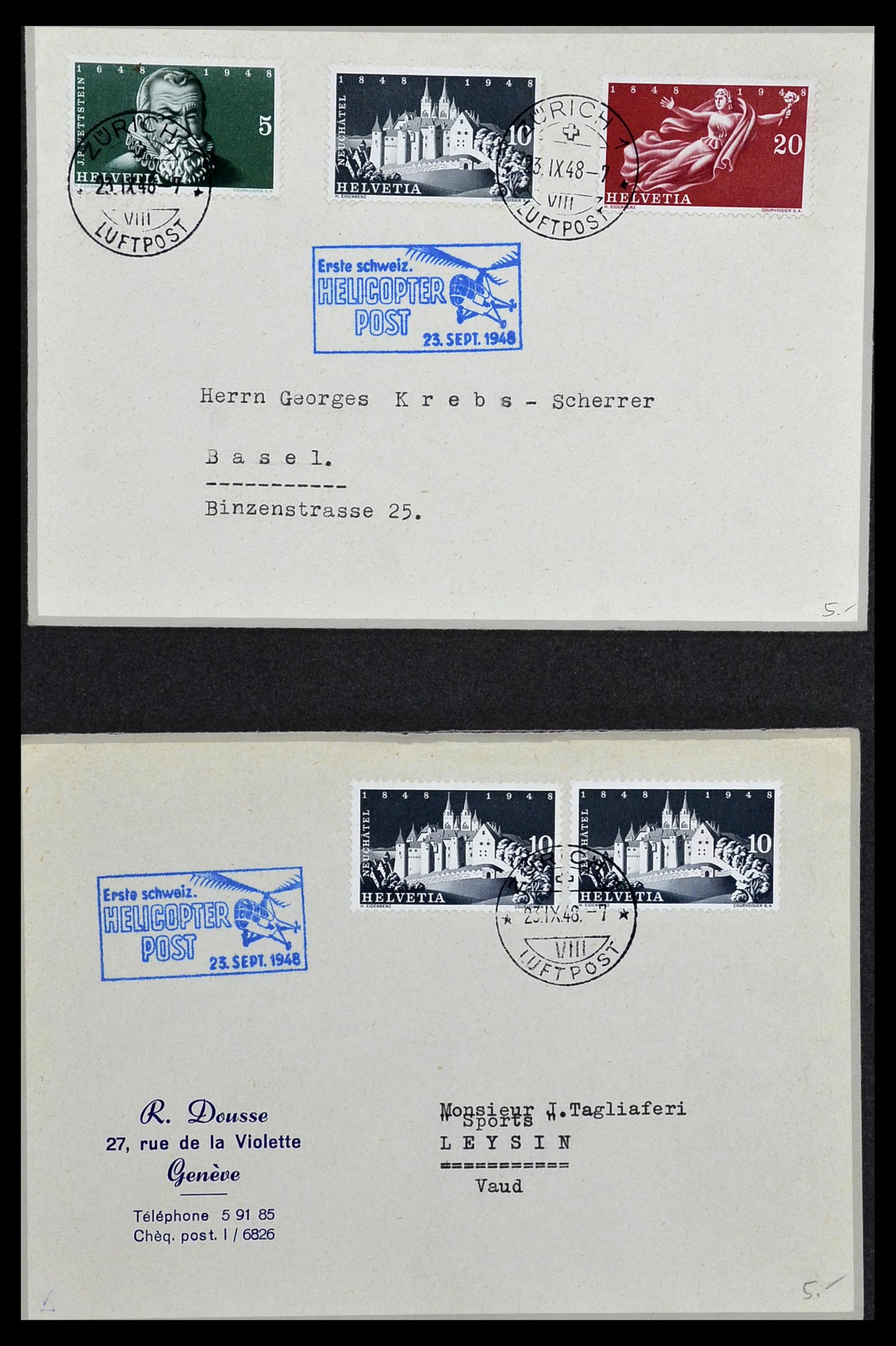 34141 119 - Stamp collection 34141 Switzerland airmail covers 1920-1960.