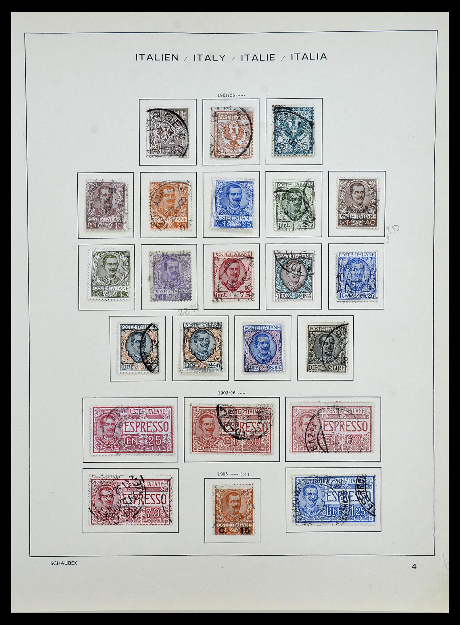 34142 004 - Stamp collection 34142 Italy 1861-1944.