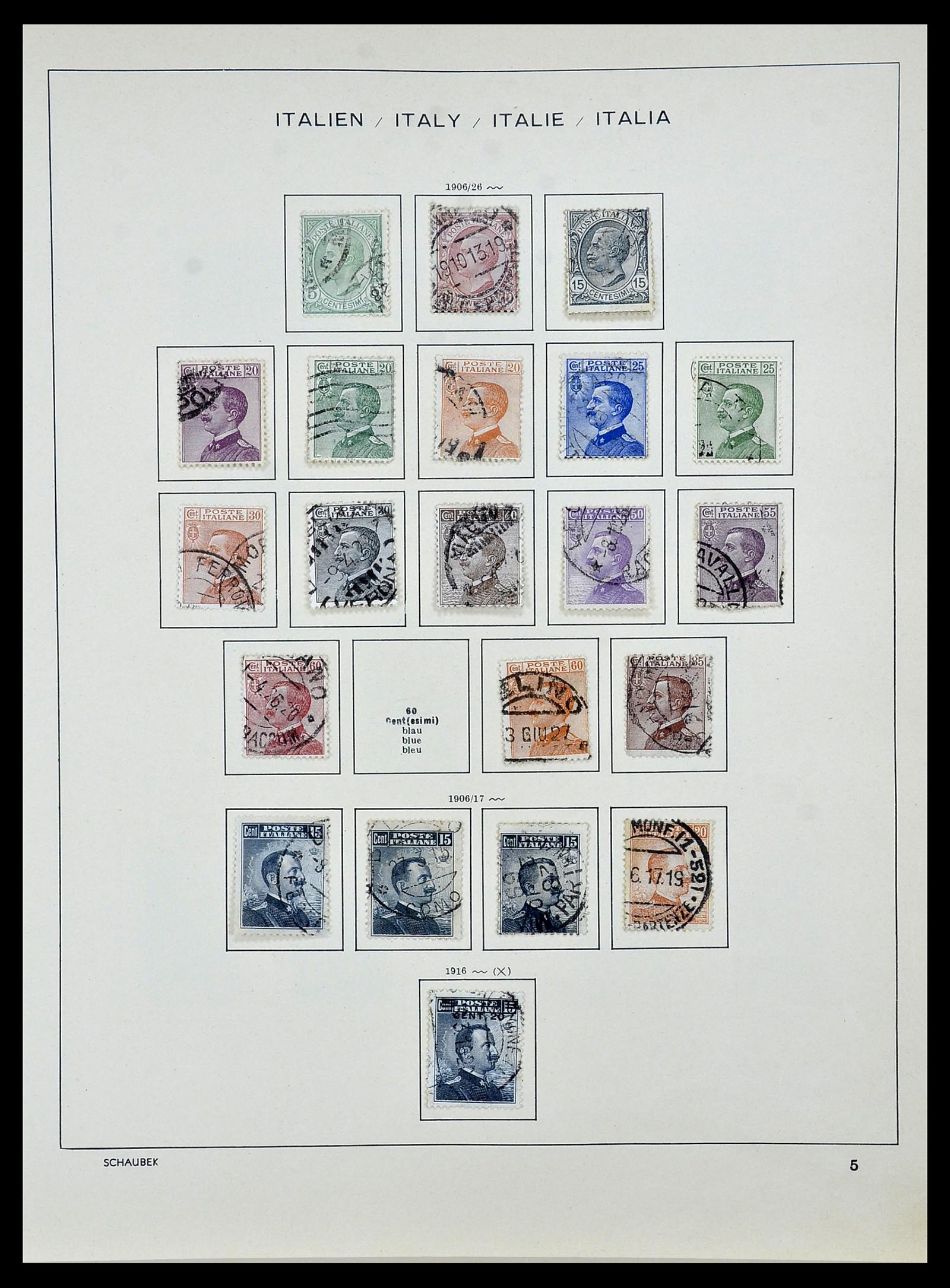 34142 005 - Stamp collection 34142 Italy 1861-1944.