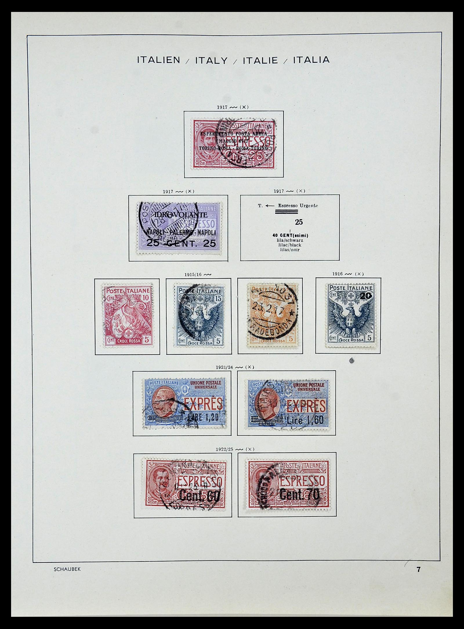 34142 007 - Stamp collection 34142 Italy 1861-1944.