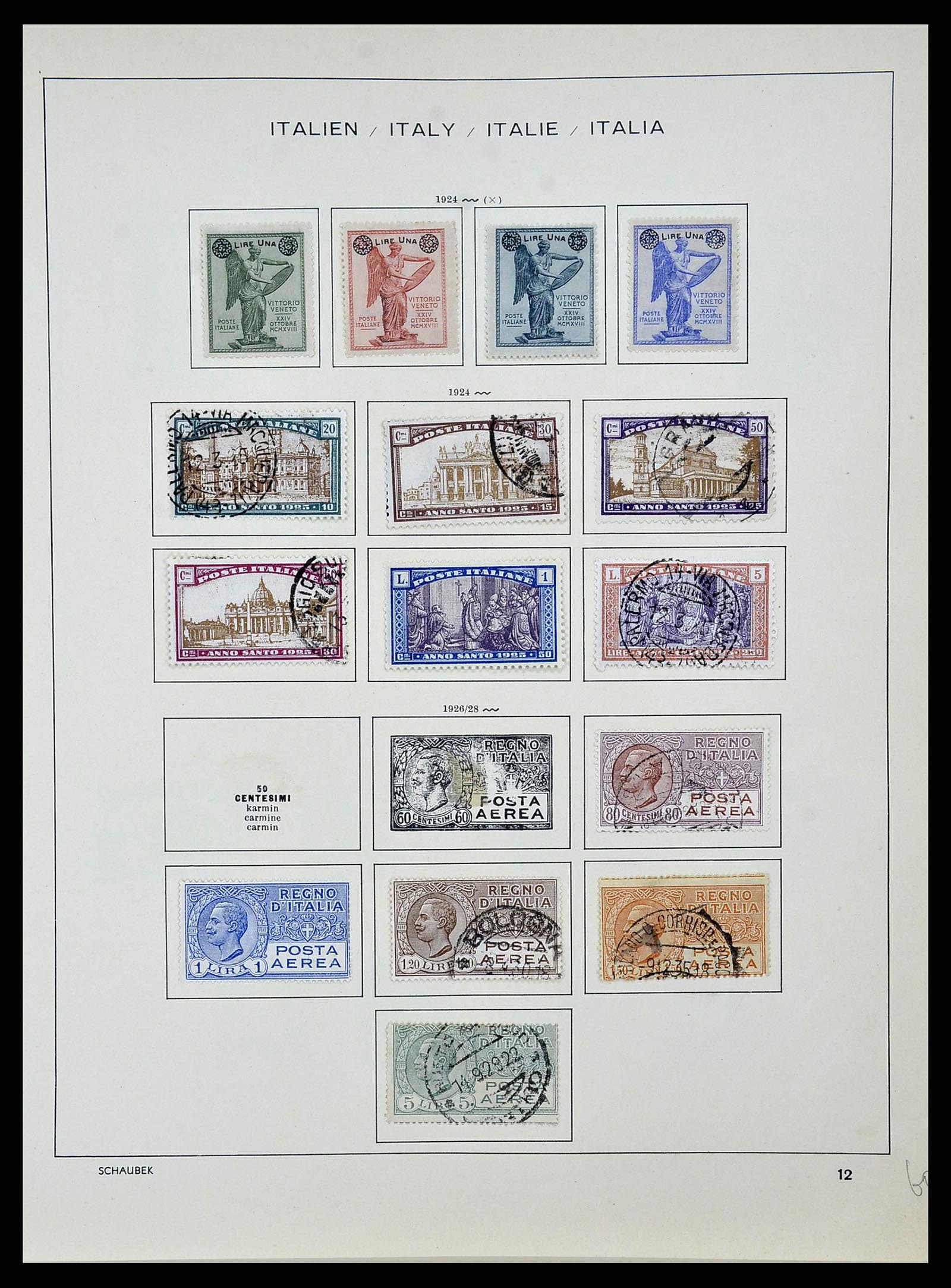 34142 012 - Stamp collection 34142 Italy 1861-1944.
