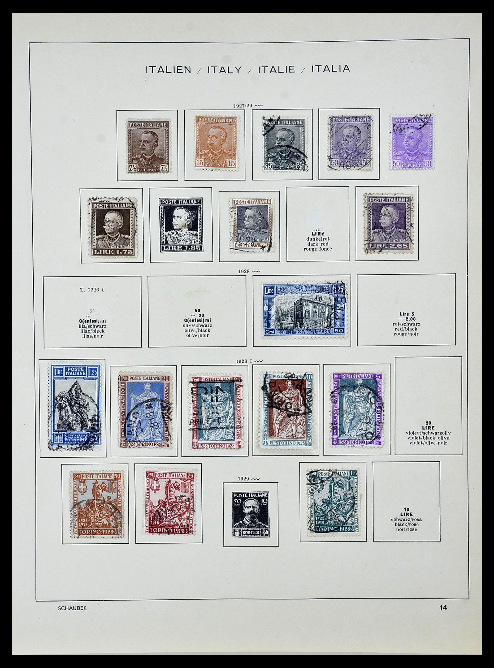 34142 014 - Stamp collection 34142 Italy 1861-1944.