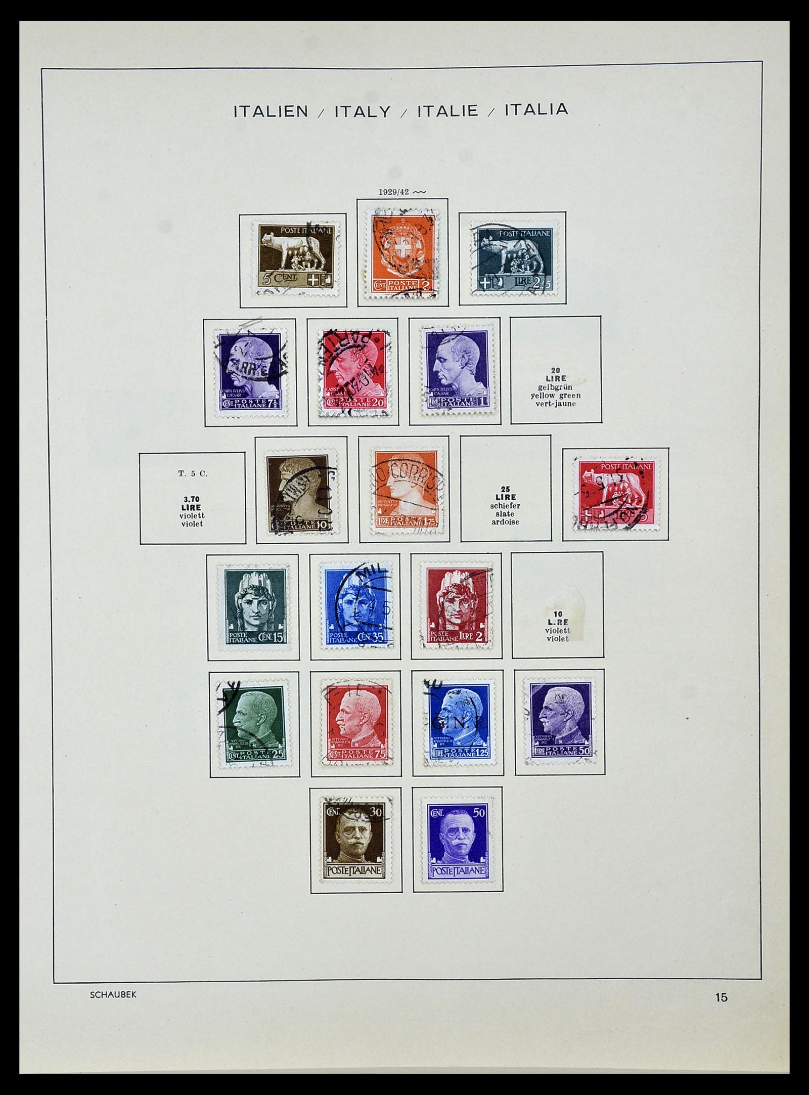34142 015 - Stamp collection 34142 Italy 1861-1944.
