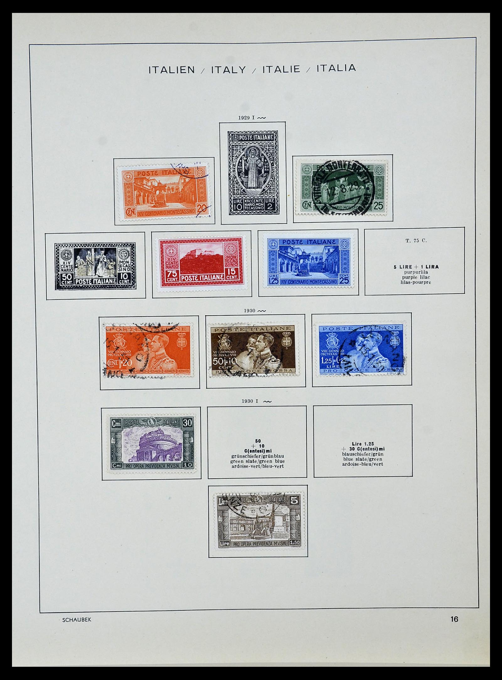 34142 016 - Stamp collection 34142 Italy 1861-1944.