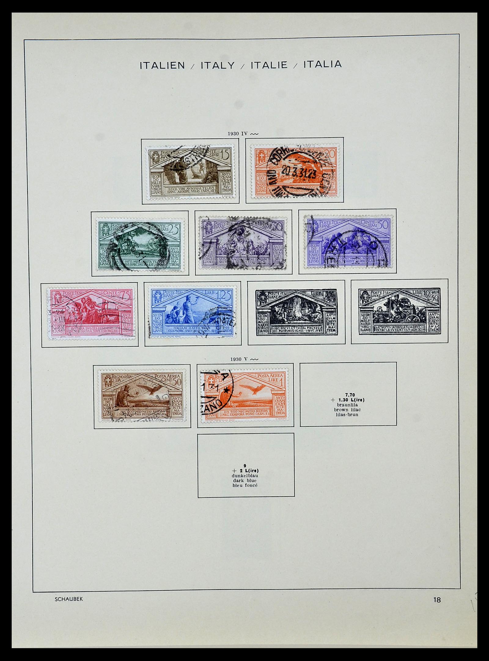 34142 018 - Stamp collection 34142 Italy 1861-1944.