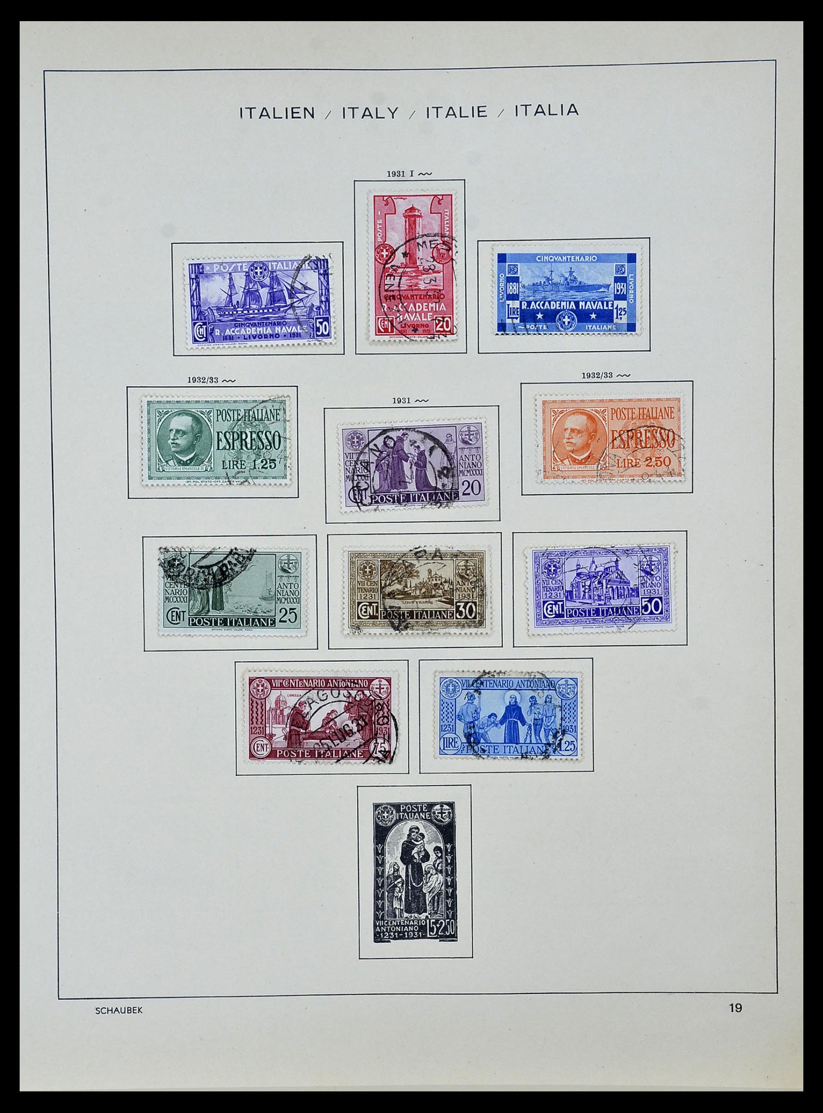 34142 019 - Stamp collection 34142 Italy 1861-1944.