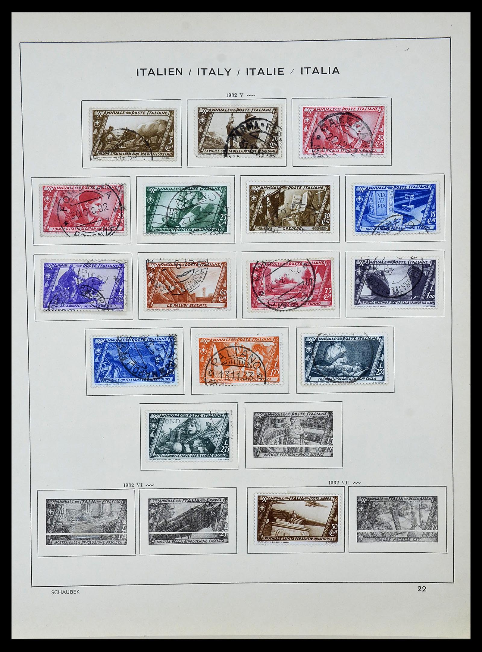 34142 022 - Stamp collection 34142 Italy 1861-1944.