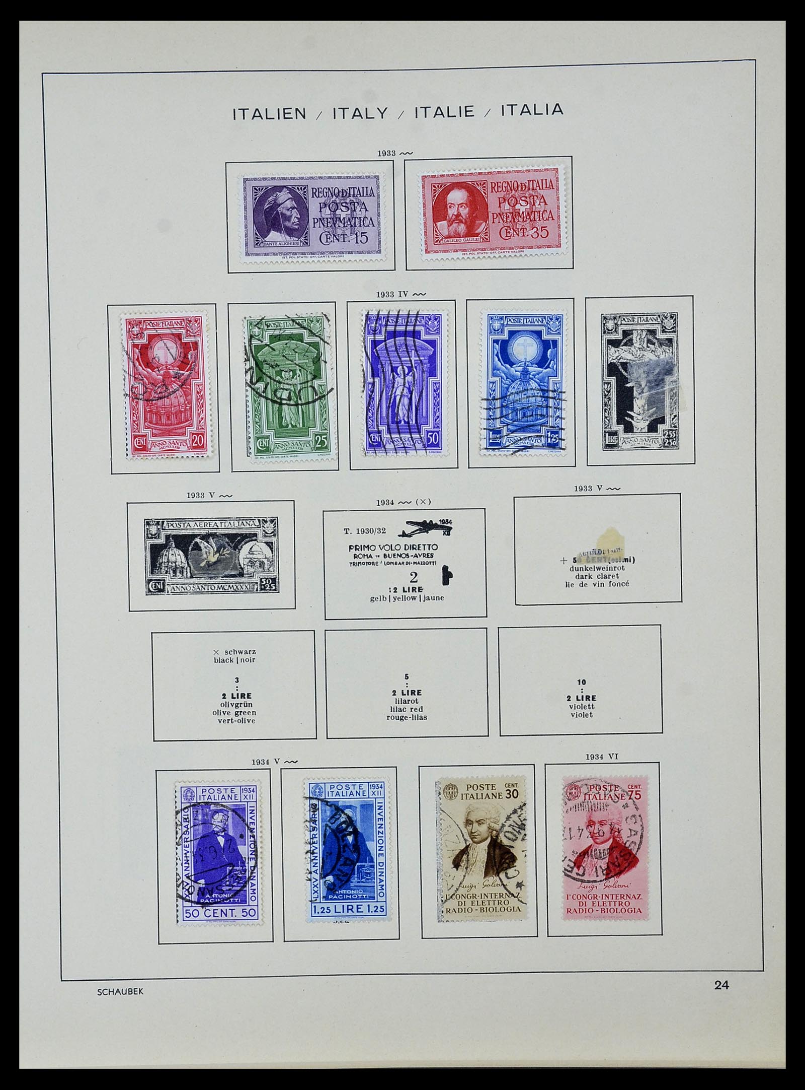 34142 024 - Stamp collection 34142 Italy 1861-1944.