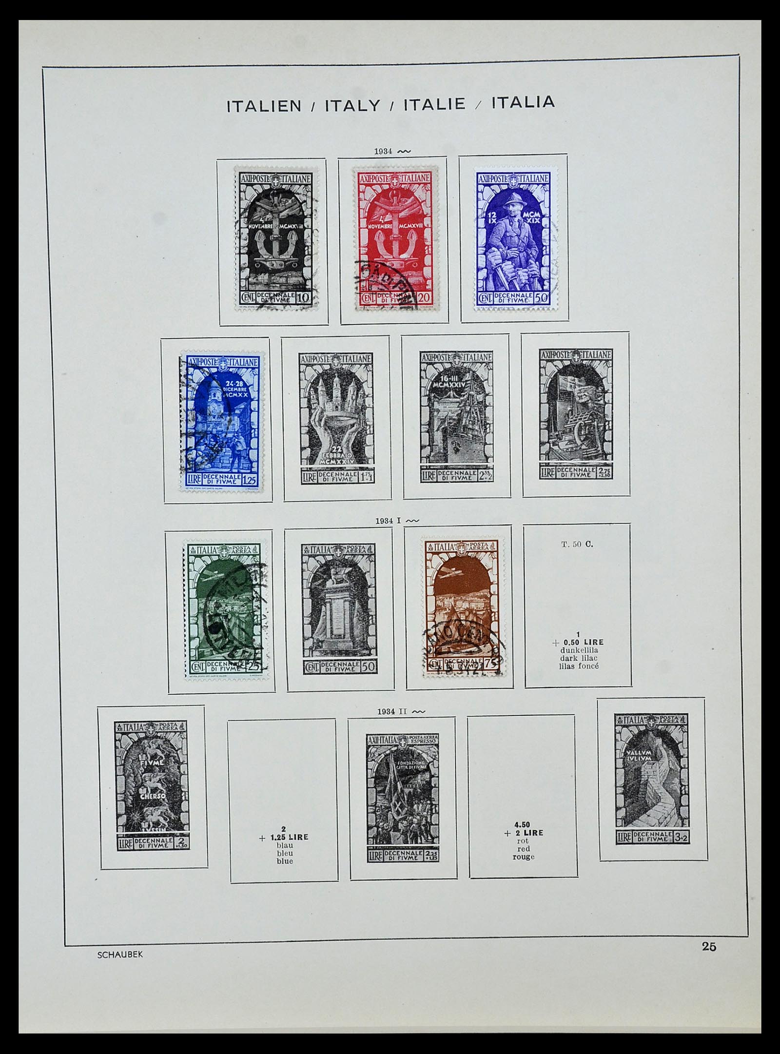 34142 025 - Stamp collection 34142 Italy 1861-1944.