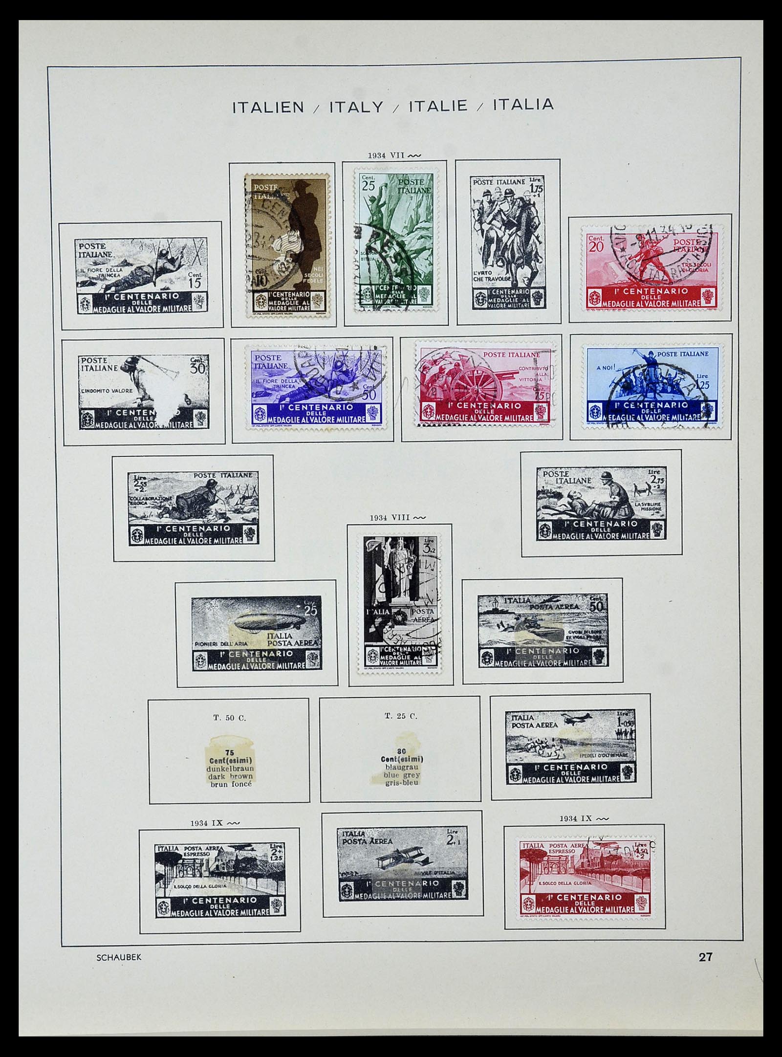 34142 027 - Stamp collection 34142 Italy 1861-1944.