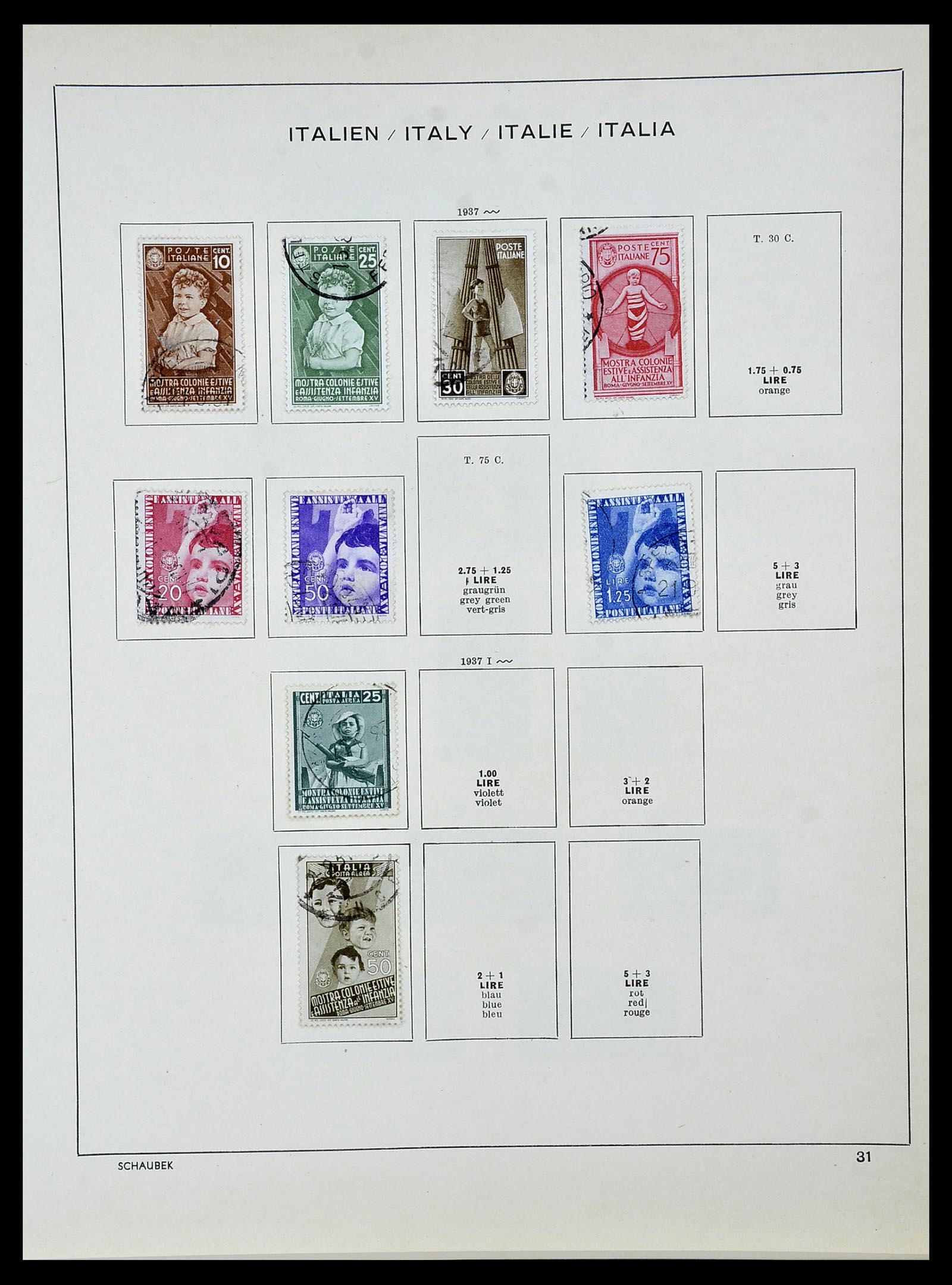 34142 031 - Stamp collection 34142 Italy 1861-1944.