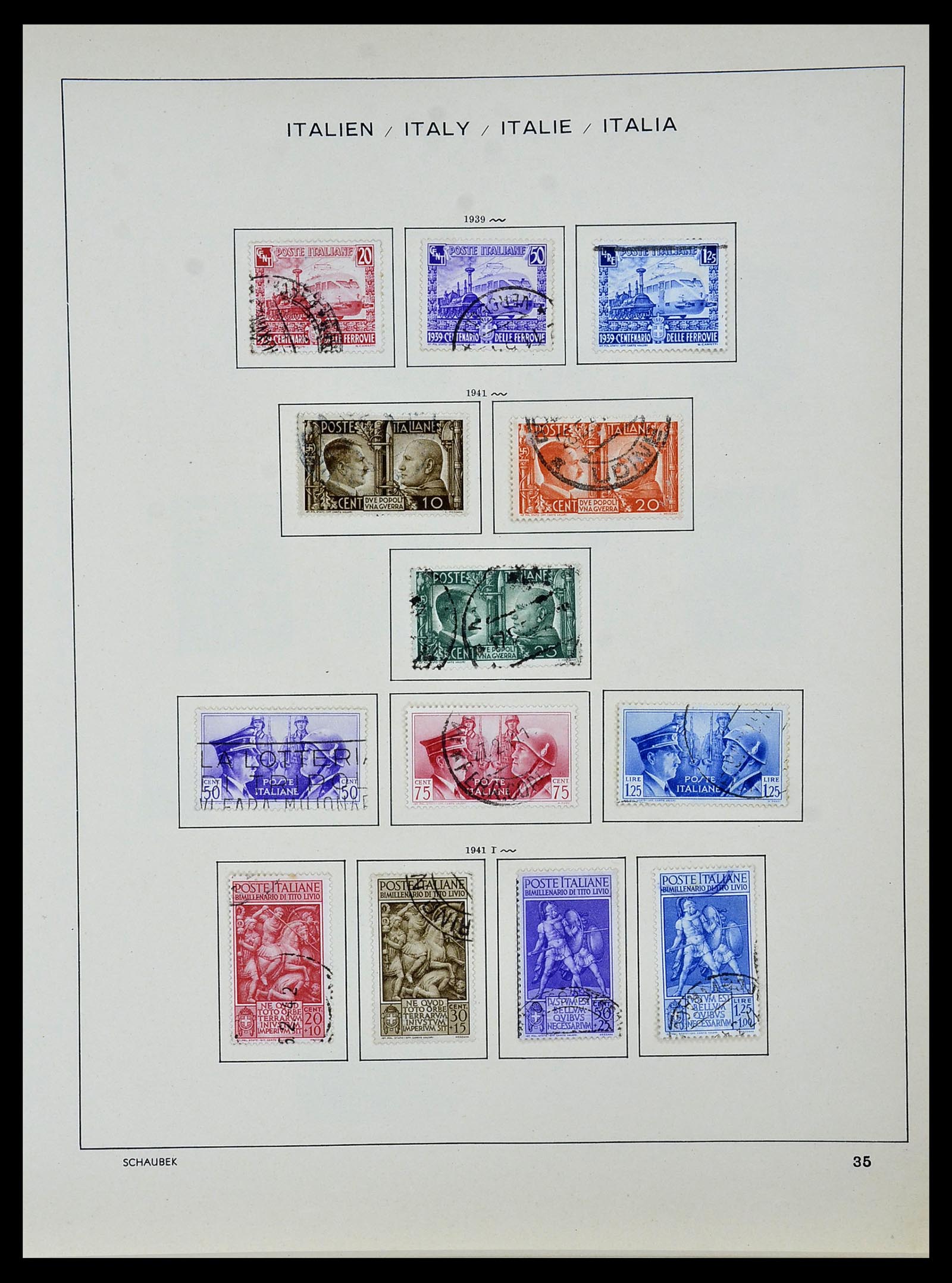 34142 035 - Stamp collection 34142 Italy 1861-1944.