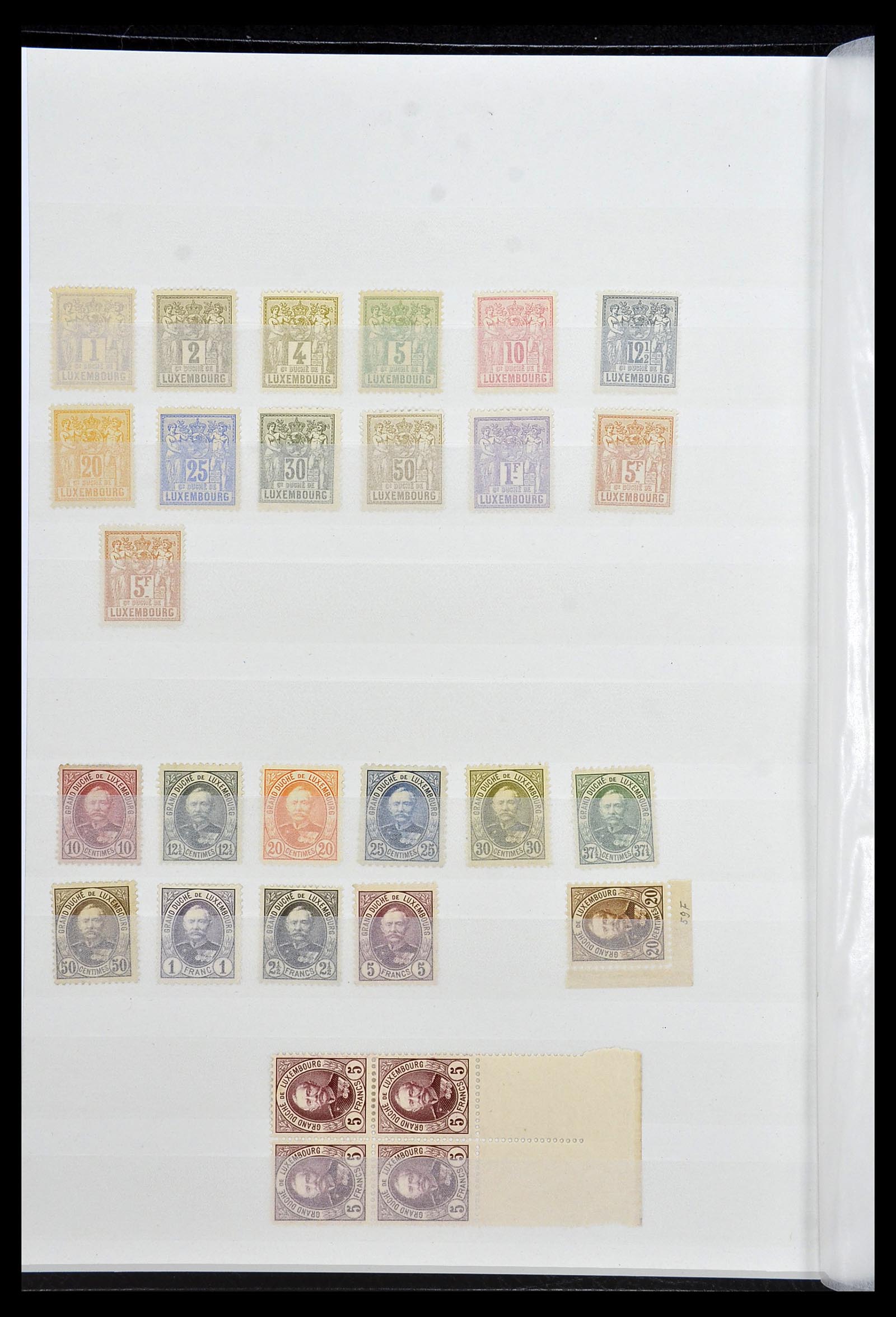34143 002 - Postzegelverzameling 34143 Luxemburg 1852-1957.