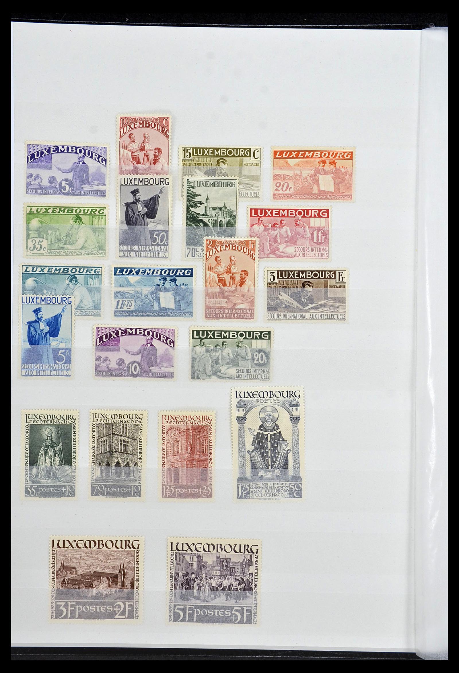 34143 004 - Postzegelverzameling 34143 Luxemburg 1852-1957.