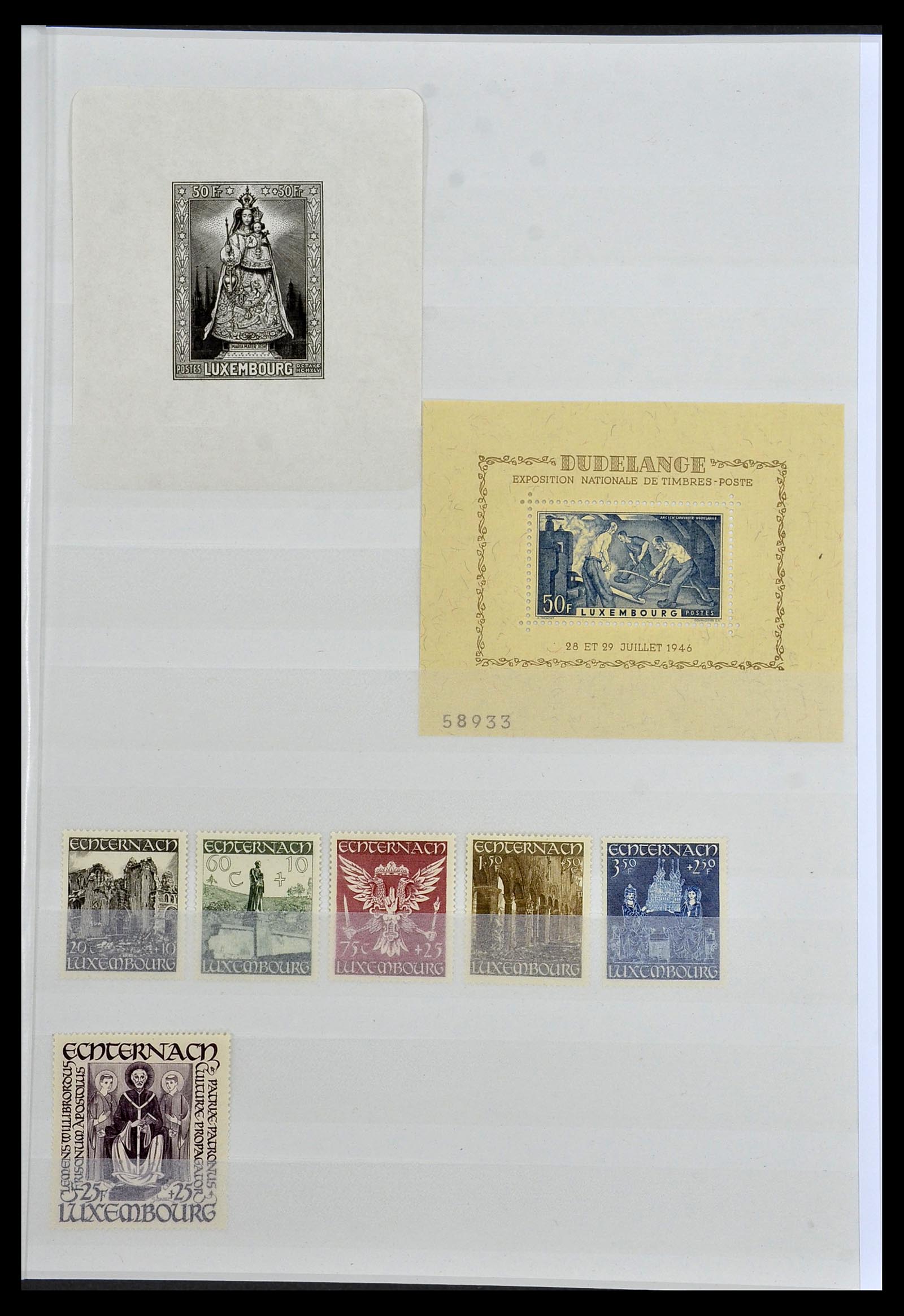 34143 005 - Postzegelverzameling 34143 Luxemburg 1852-1957.