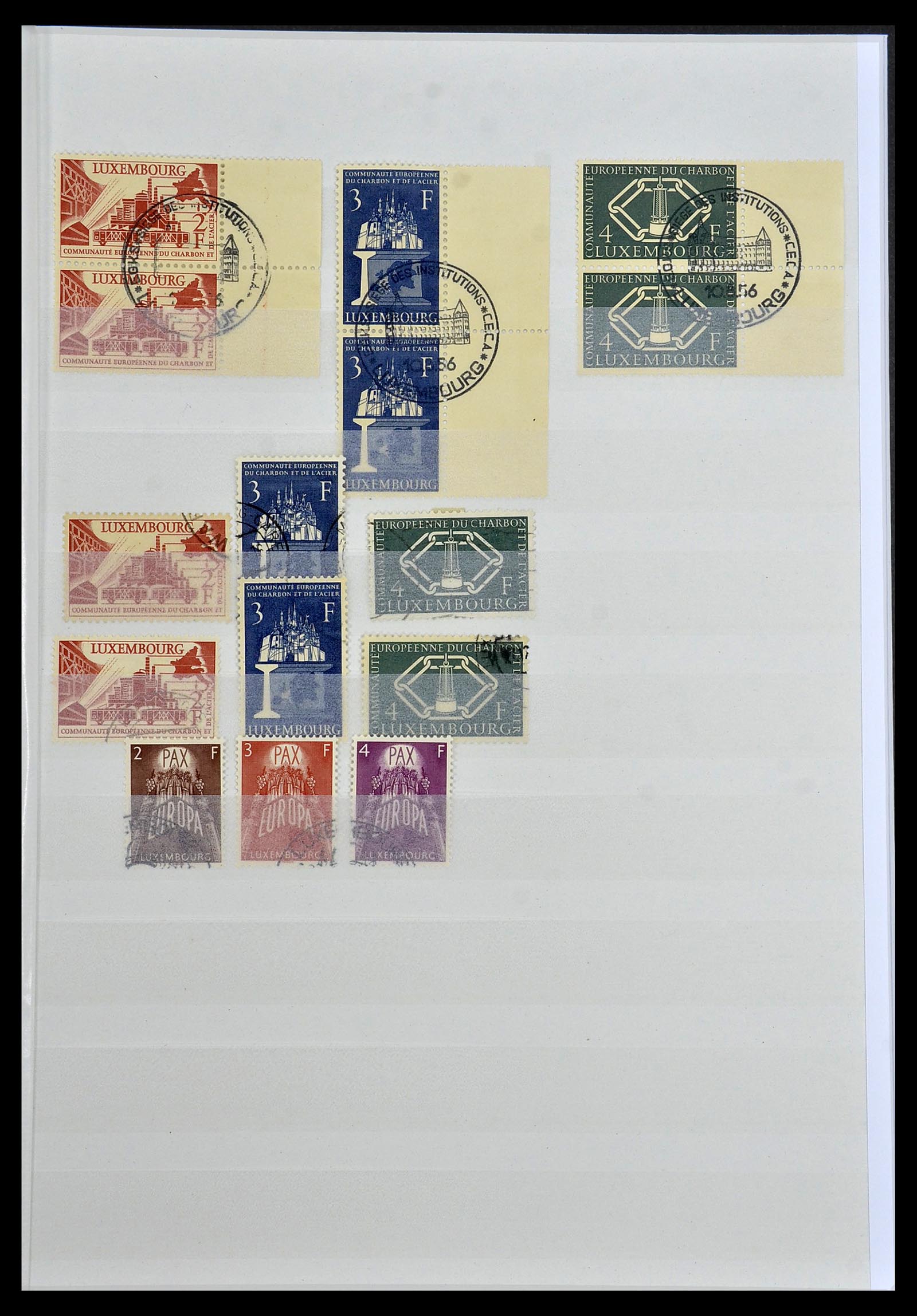 34143 009 - Postzegelverzameling 34143 Luxemburg 1852-1957.