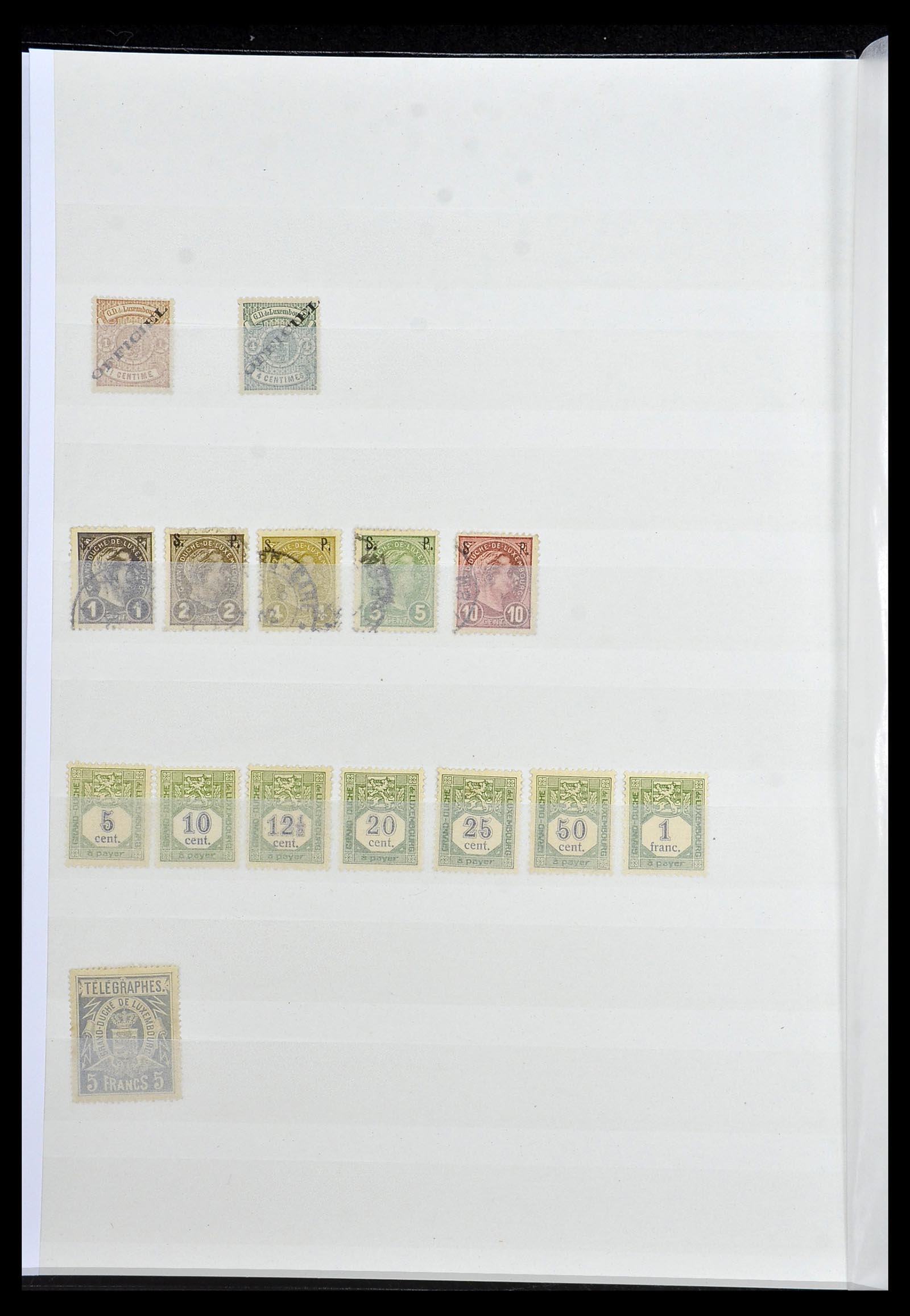 34143 010 - Postzegelverzameling 34143 Luxemburg 1852-1957.