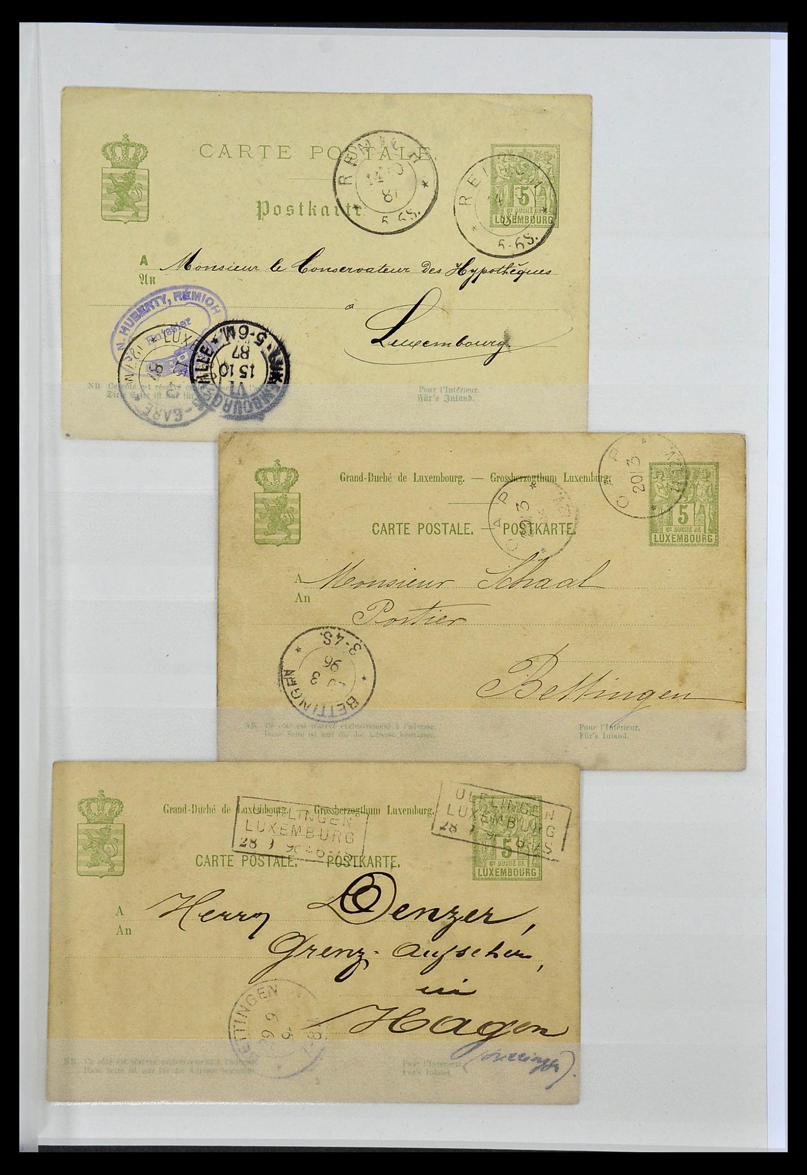 34143 012 - Postzegelverzameling 34143 Luxemburg 1852-1957.