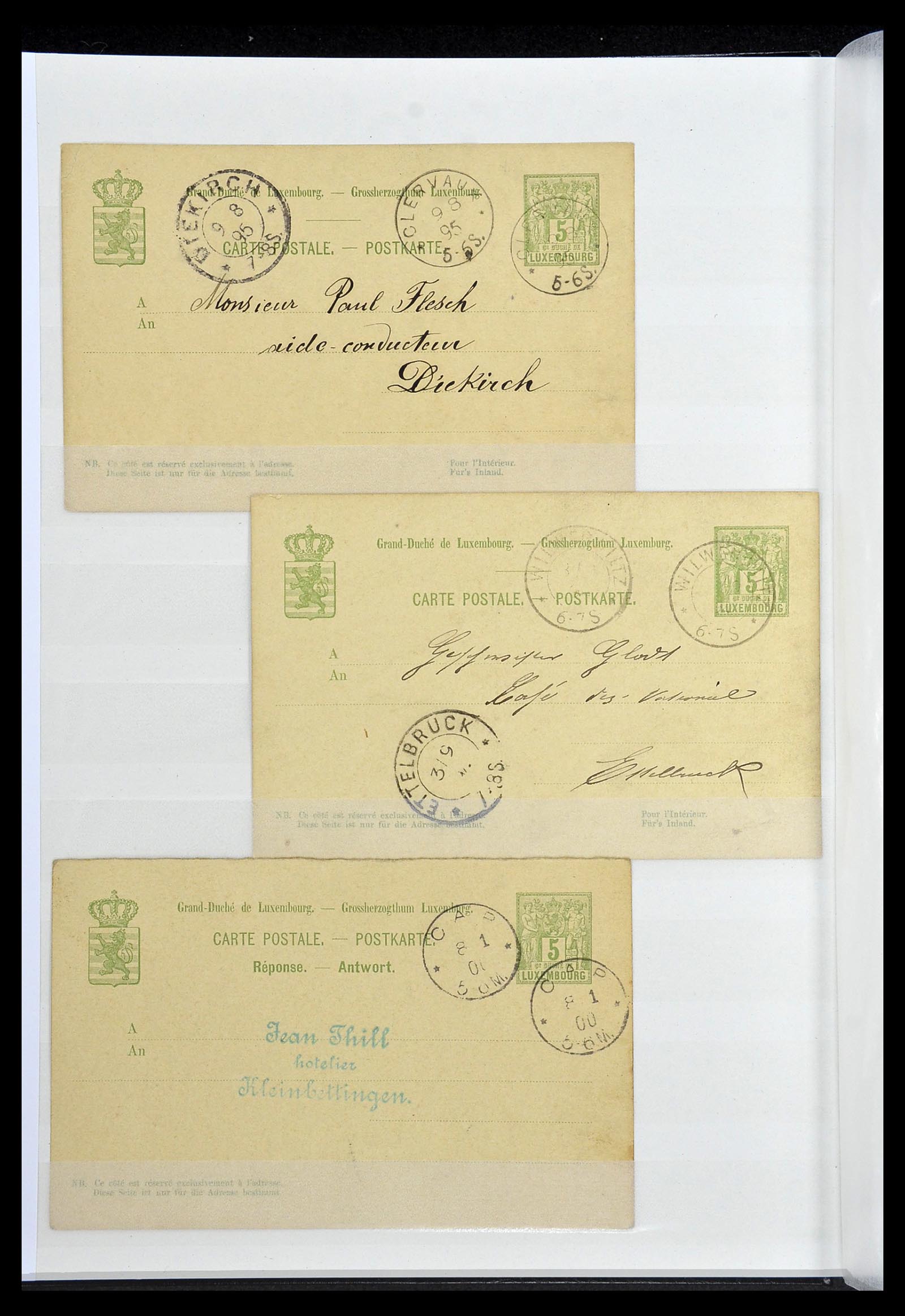 34143 013 - Postzegelverzameling 34143 Luxemburg 1852-1957.