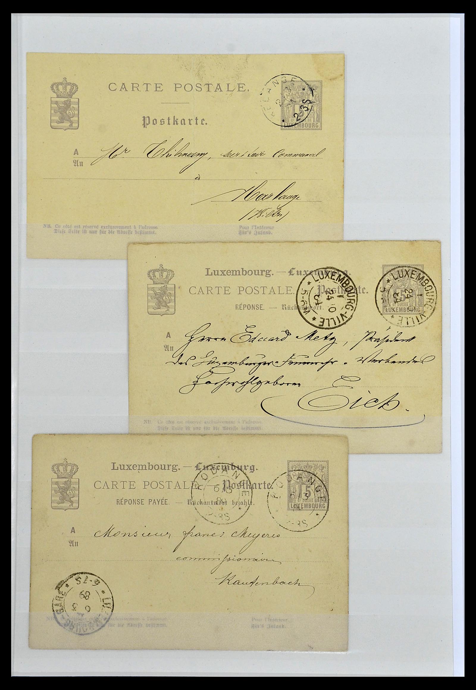 34143 015 - Postzegelverzameling 34143 Luxemburg 1852-1957.