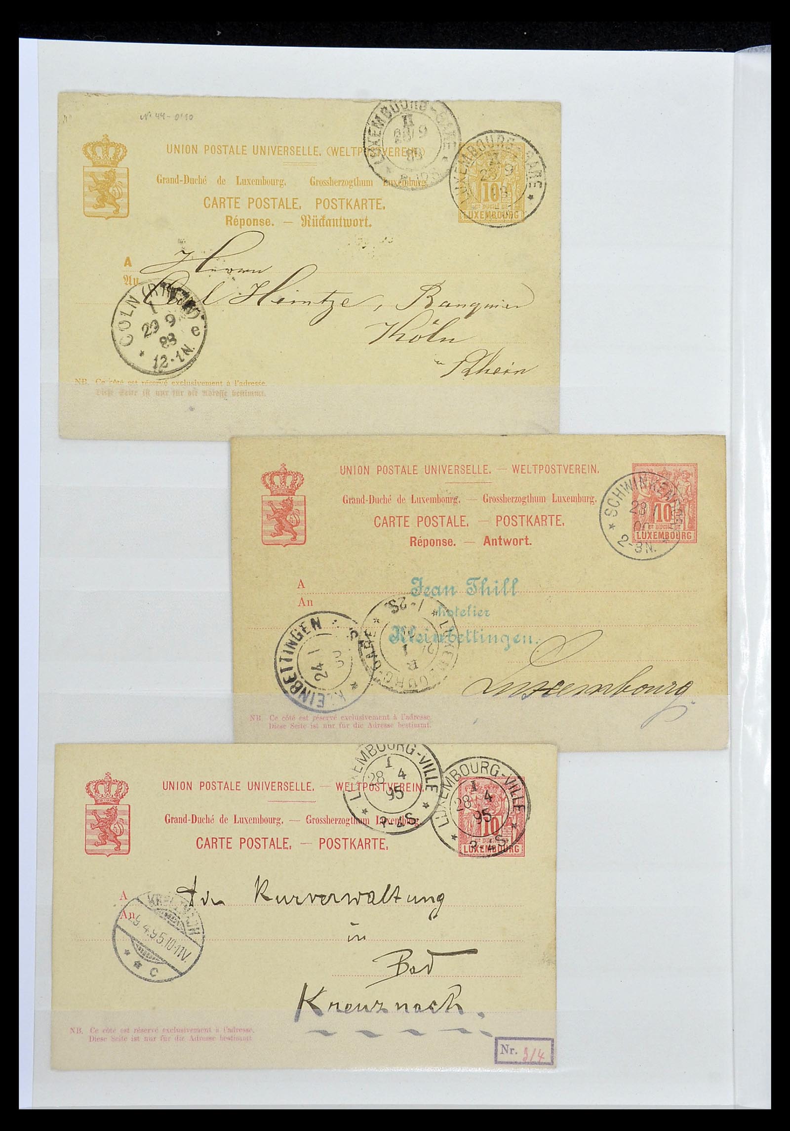 34143 016 - Postzegelverzameling 34143 Luxemburg 1852-1957.
