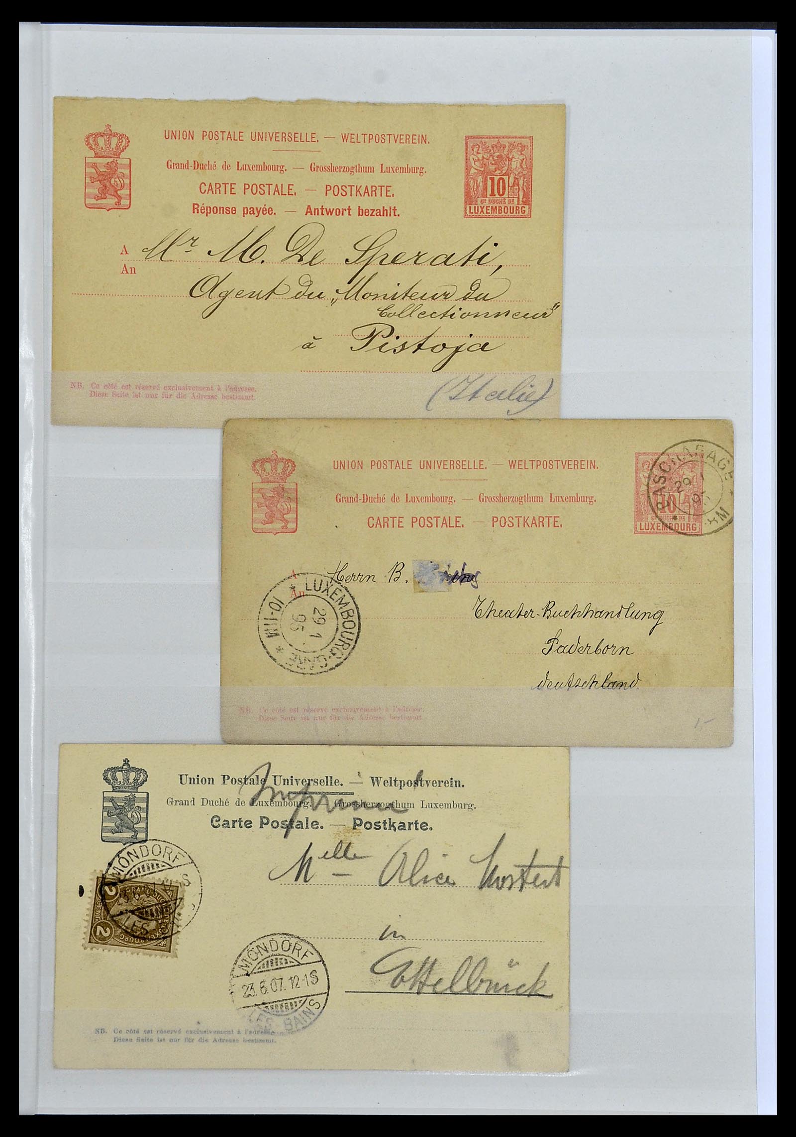 34143 017 - Postzegelverzameling 34143 Luxemburg 1852-1957.