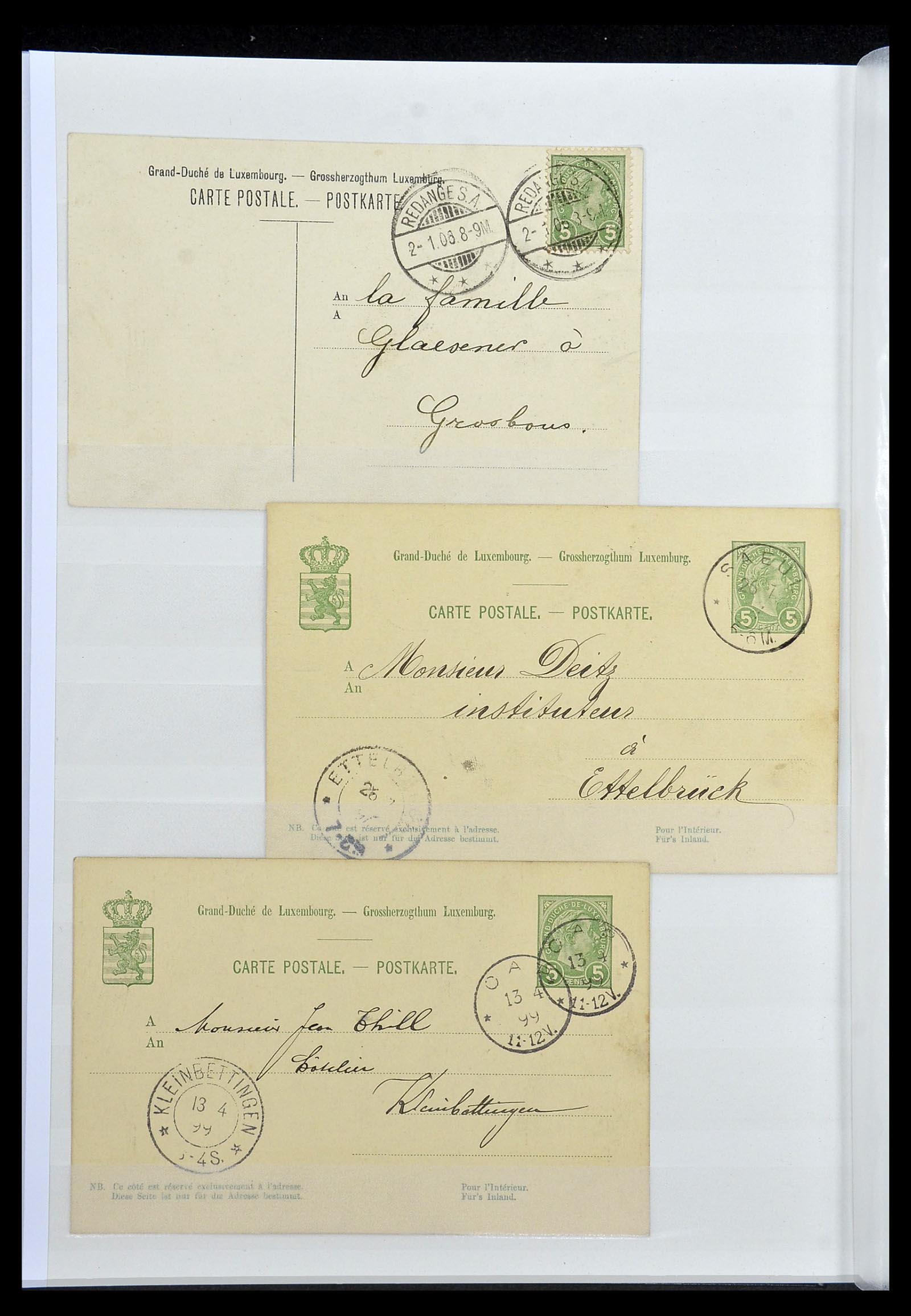 34143 018 - Postzegelverzameling 34143 Luxemburg 1852-1957.
