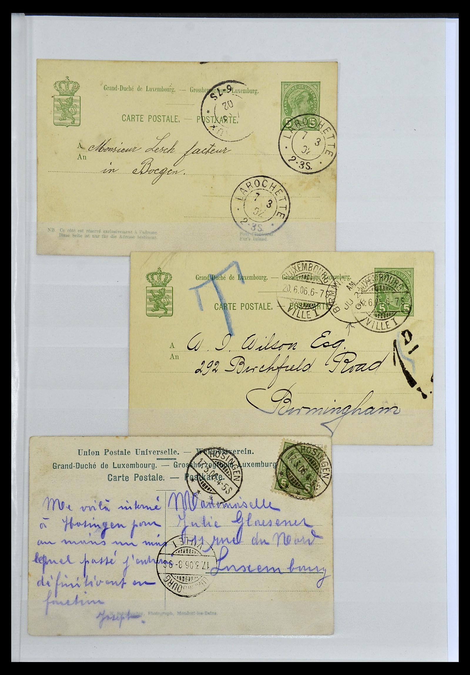 34143 019 - Postzegelverzameling 34143 Luxemburg 1852-1957.