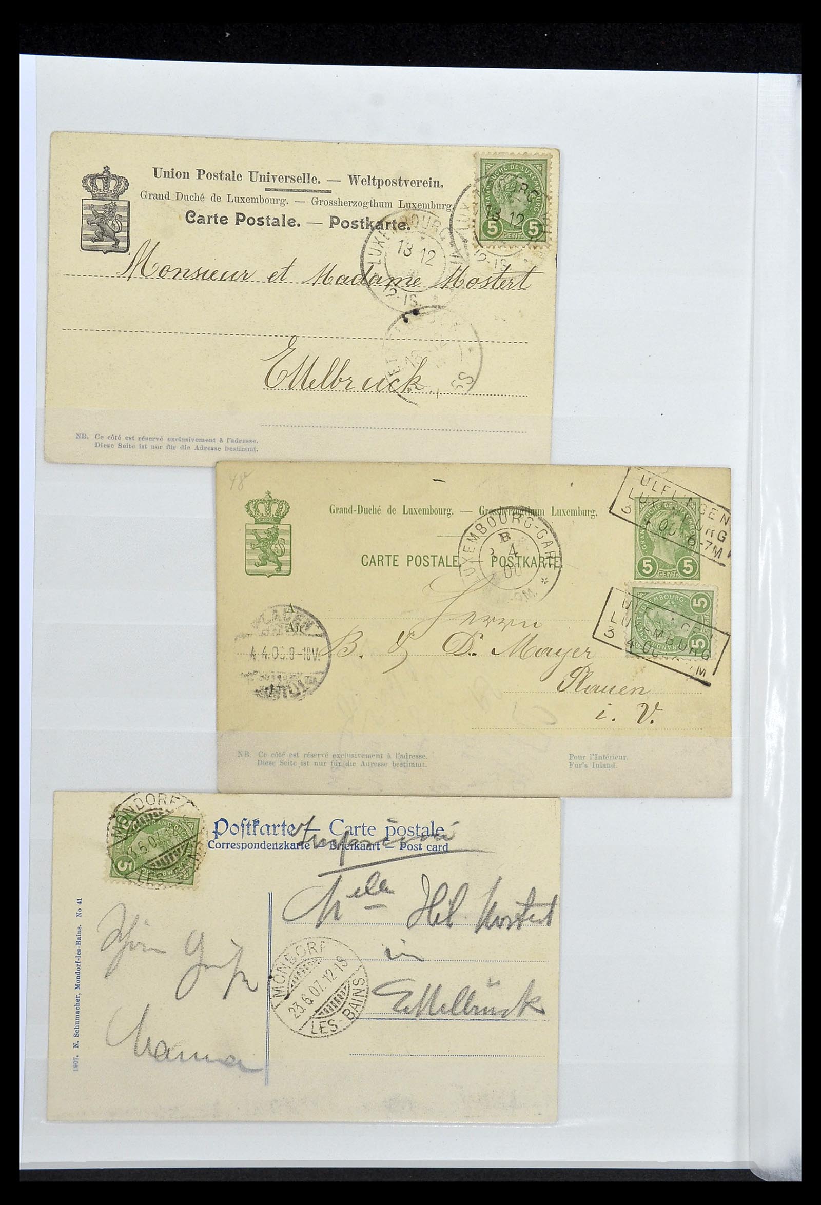 34143 020 - Postzegelverzameling 34143 Luxemburg 1852-1957.