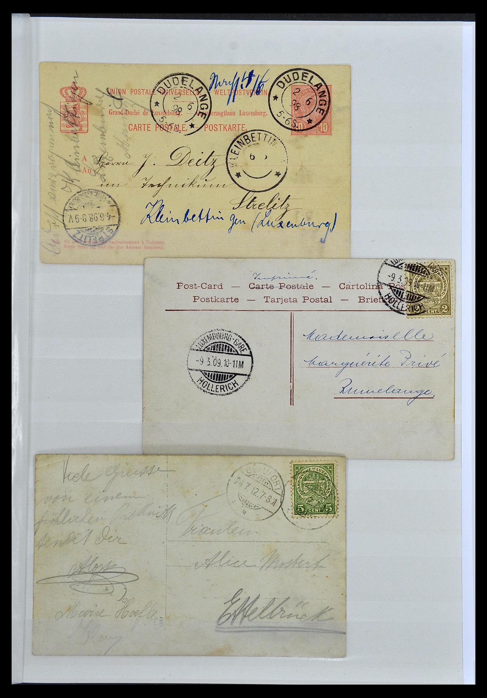 34143 021 - Postzegelverzameling 34143 Luxemburg 1852-1957.