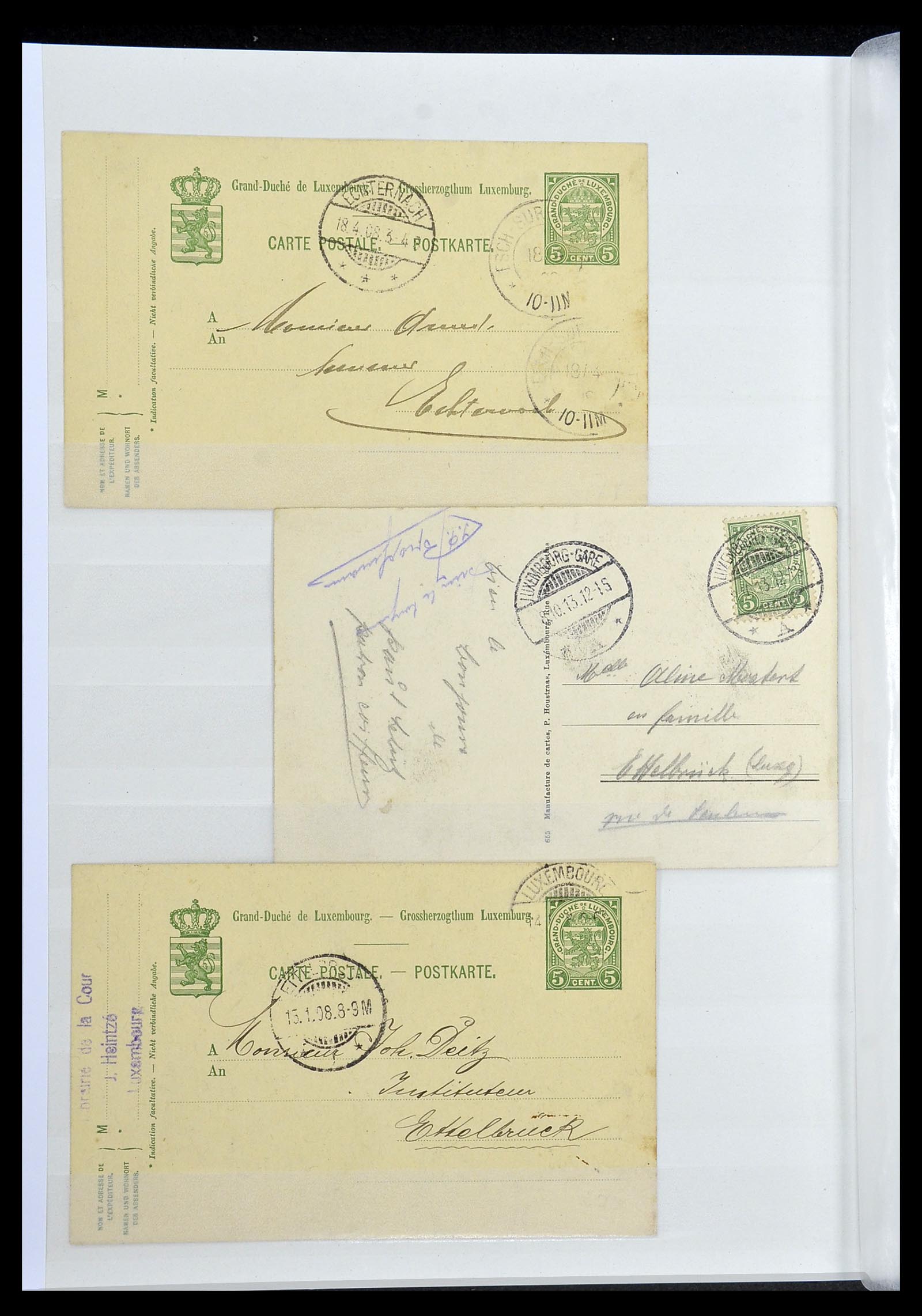 34143 022 - Postzegelverzameling 34143 Luxemburg 1852-1957.