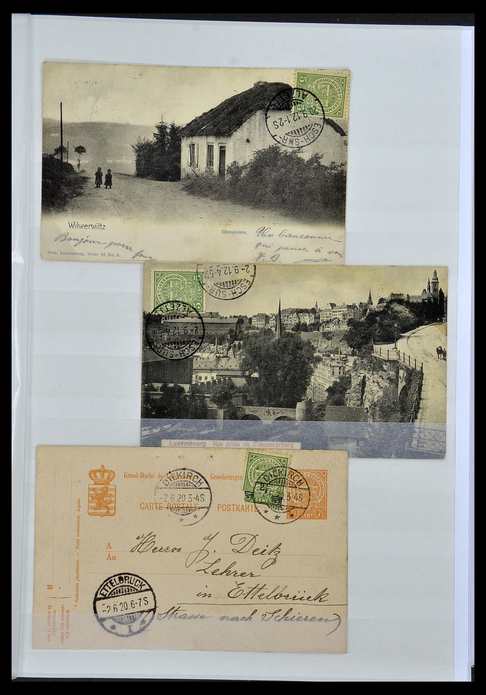34143 024 - Postzegelverzameling 34143 Luxemburg 1852-1957.