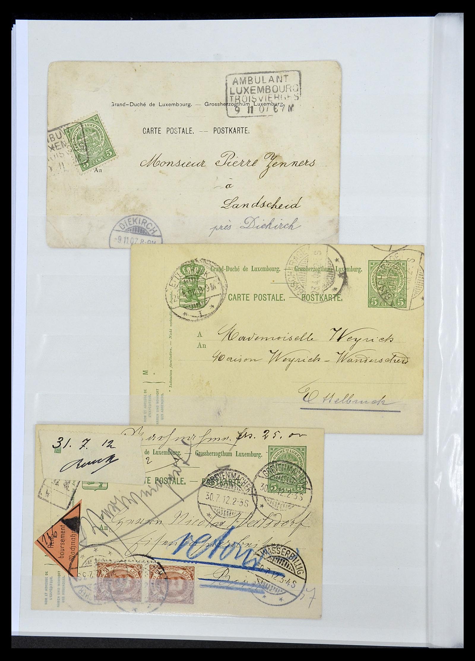 34143 025 - Postzegelverzameling 34143 Luxemburg 1852-1957.
