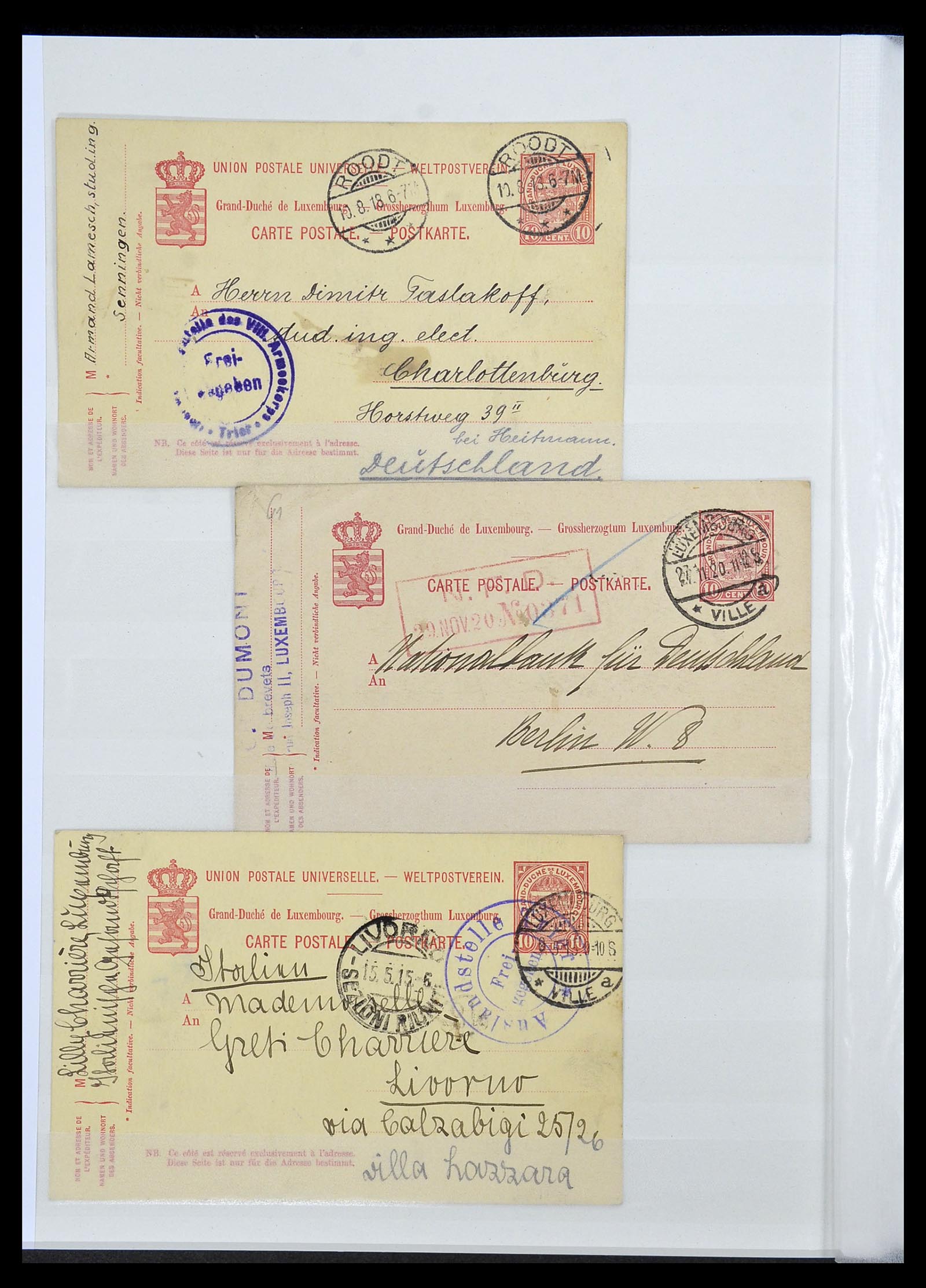 34143 026 - Postzegelverzameling 34143 Luxemburg 1852-1957.