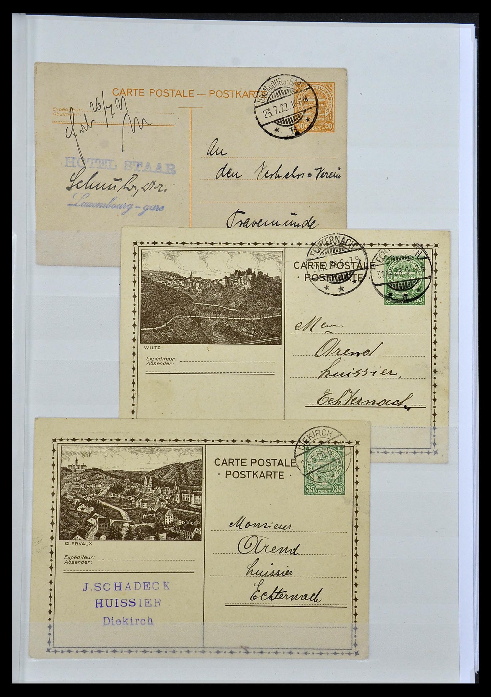 34143 027 - Postzegelverzameling 34143 Luxemburg 1852-1957.