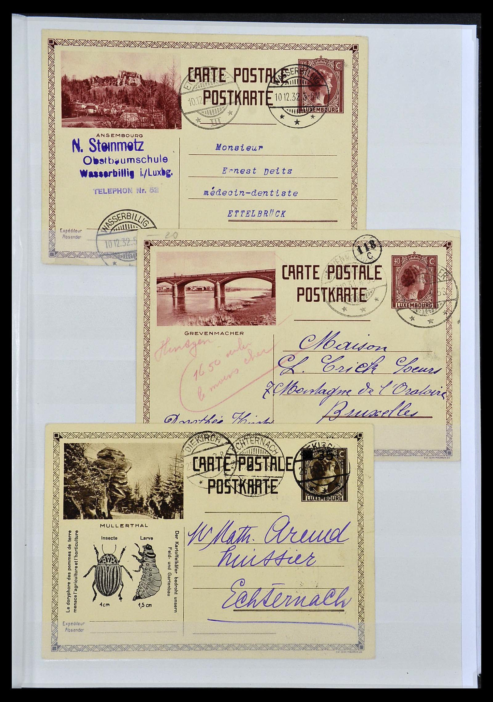 34143 028 - Postzegelverzameling 34143 Luxemburg 1852-1957.