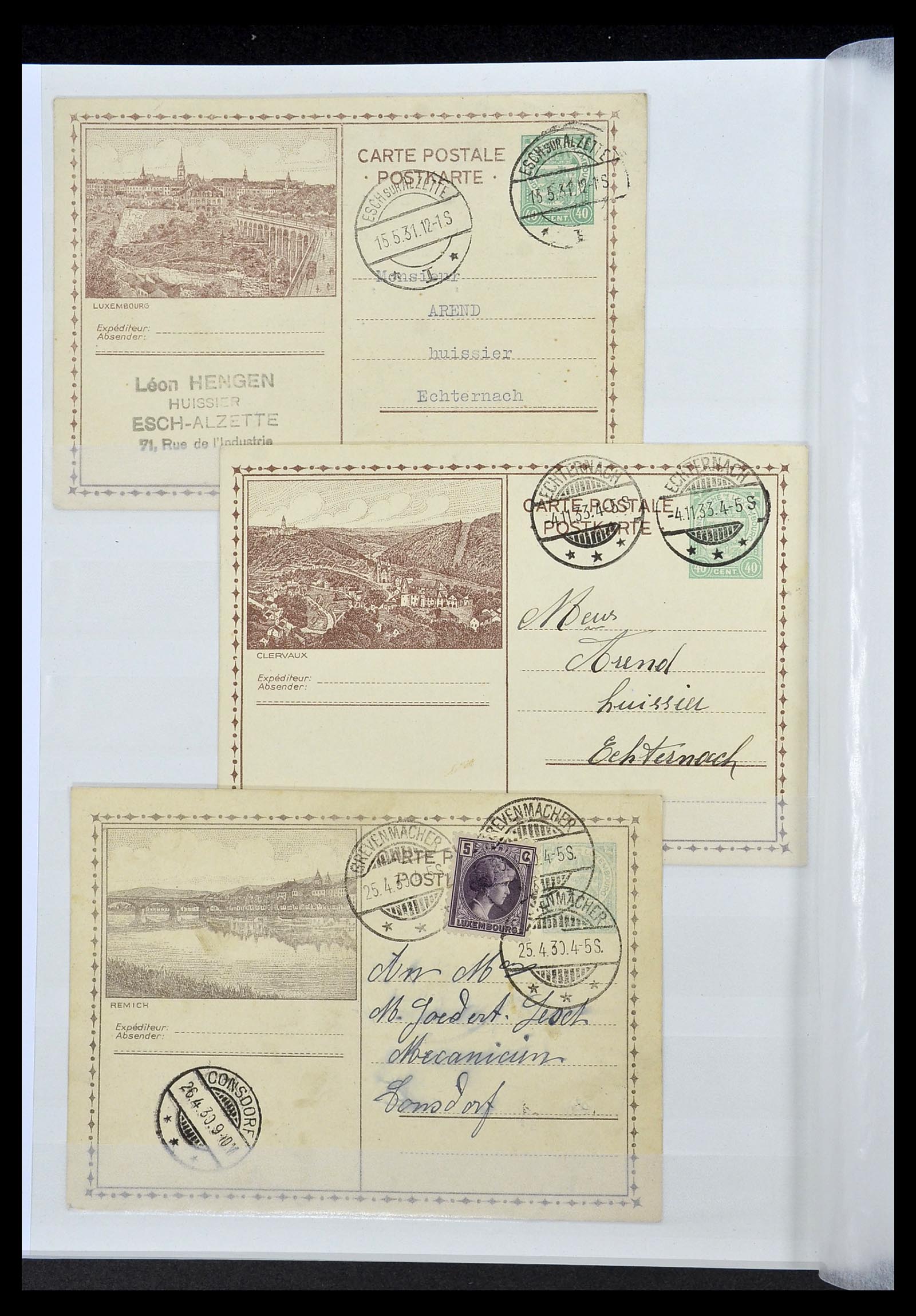 34143 029 - Postzegelverzameling 34143 Luxemburg 1852-1957.
