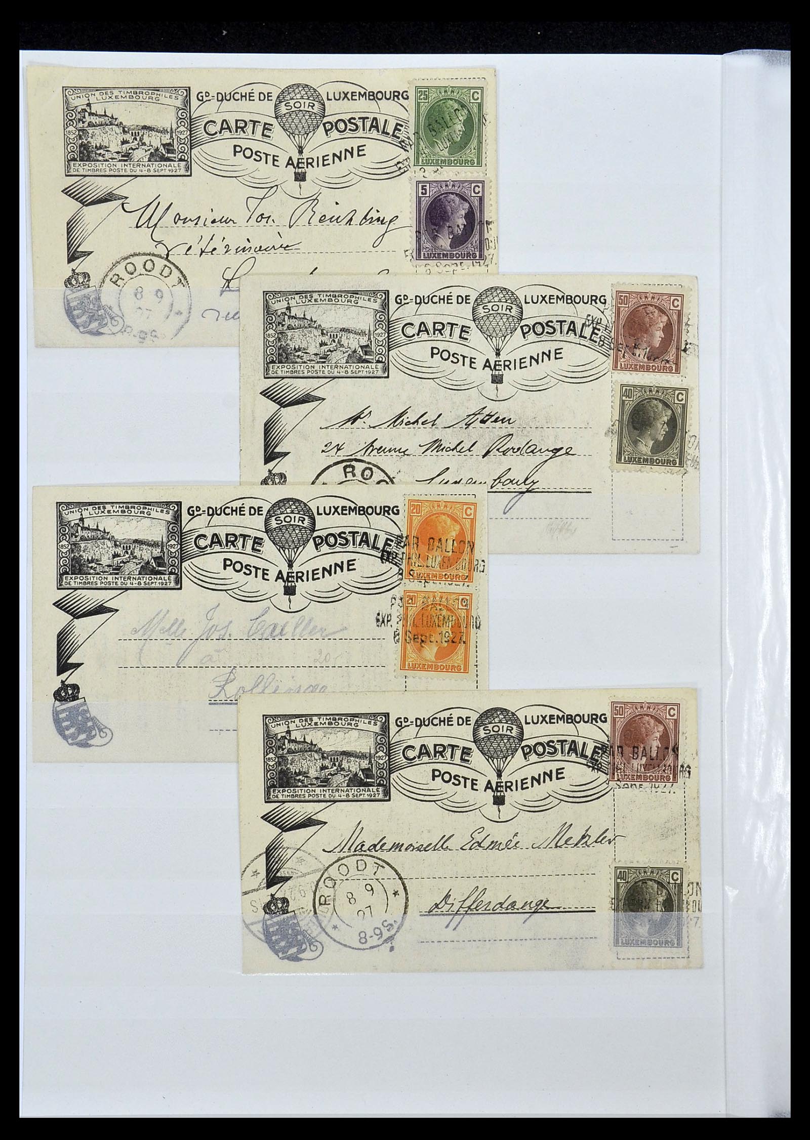 34143 030 - Postzegelverzameling 34143 Luxemburg 1852-1957.