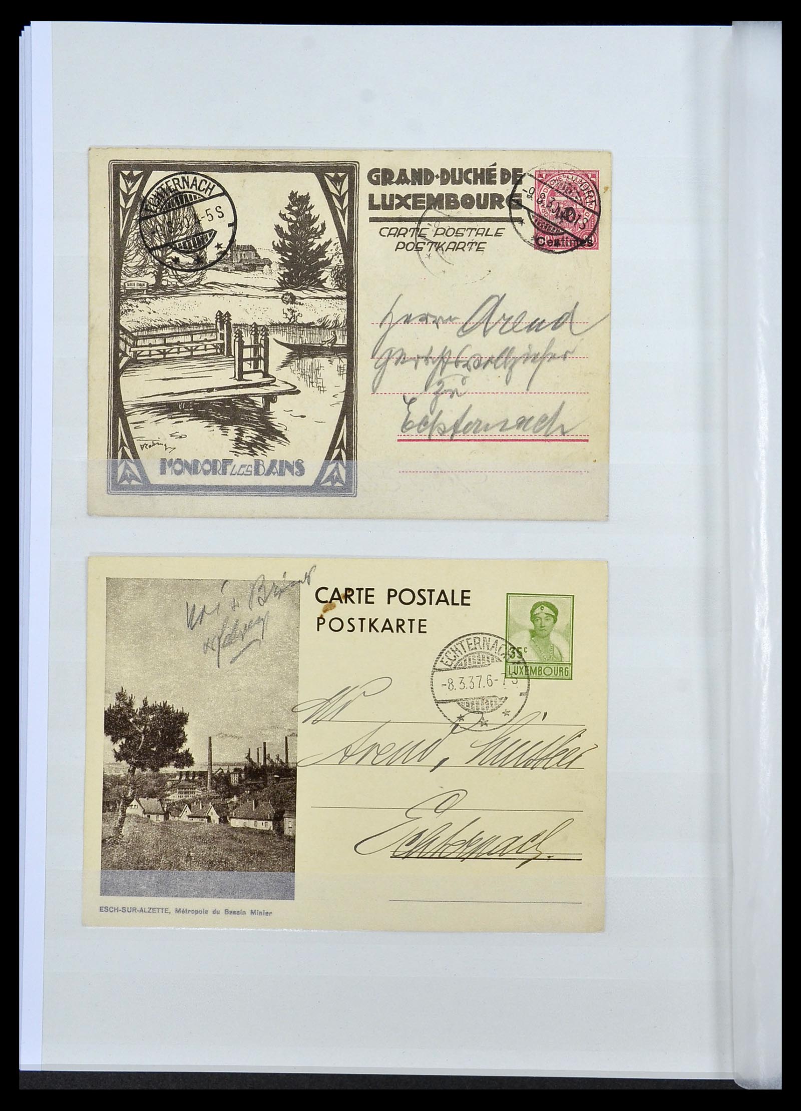 34143 032 - Postzegelverzameling 34143 Luxemburg 1852-1957.