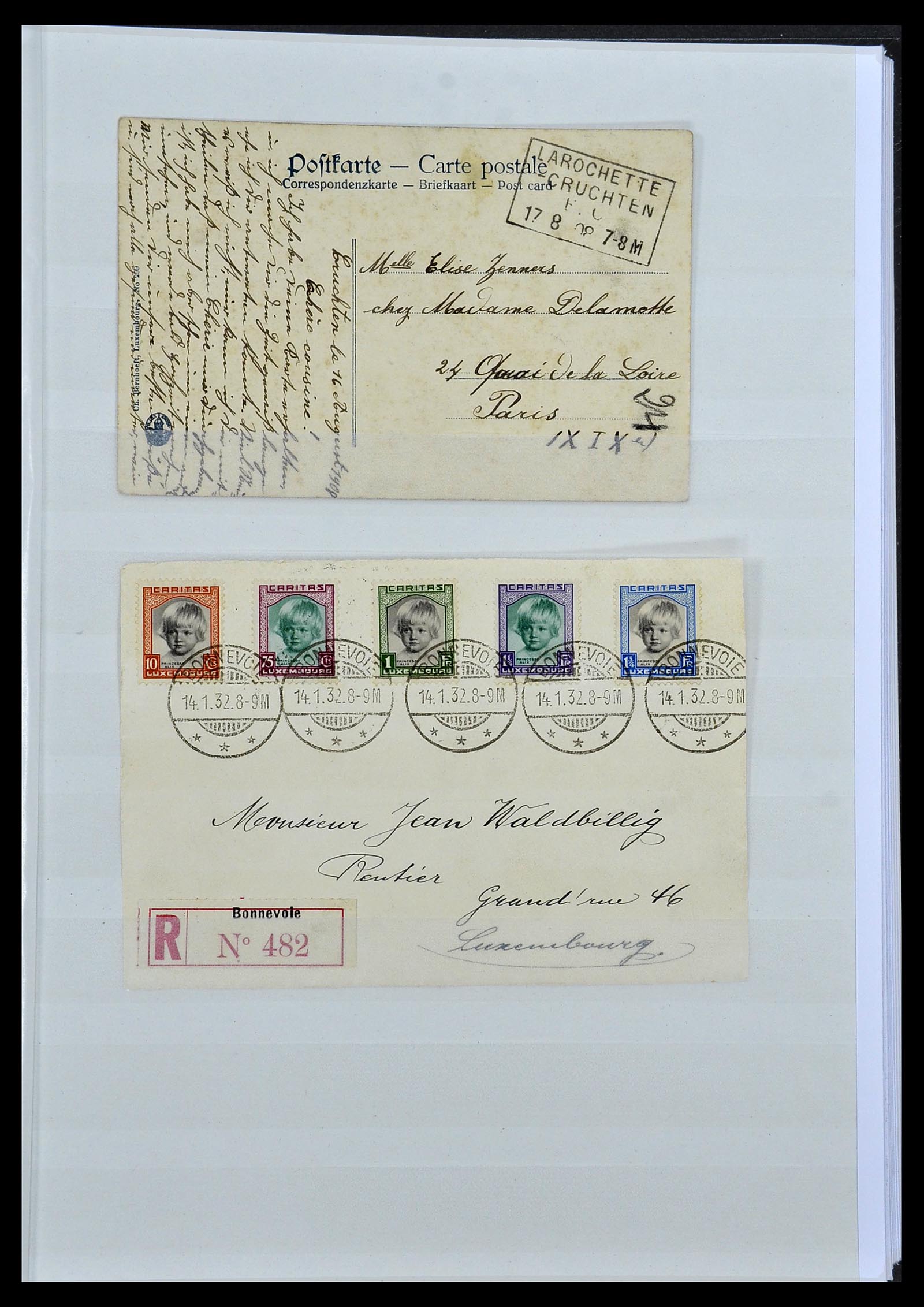 34143 034 - Postzegelverzameling 34143 Luxemburg 1852-1957.