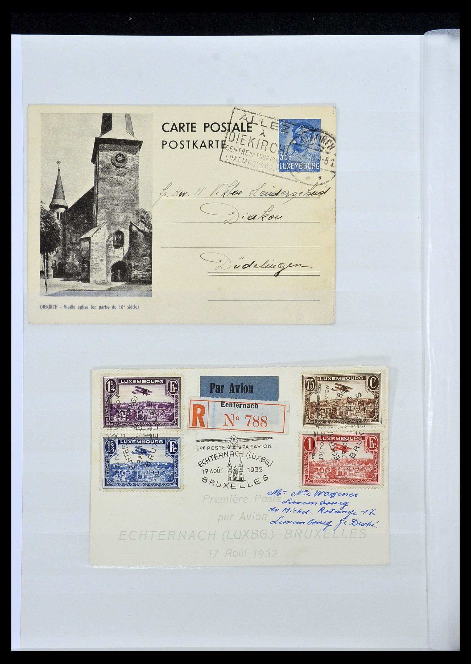 34143 035 - Postzegelverzameling 34143 Luxemburg 1852-1957.