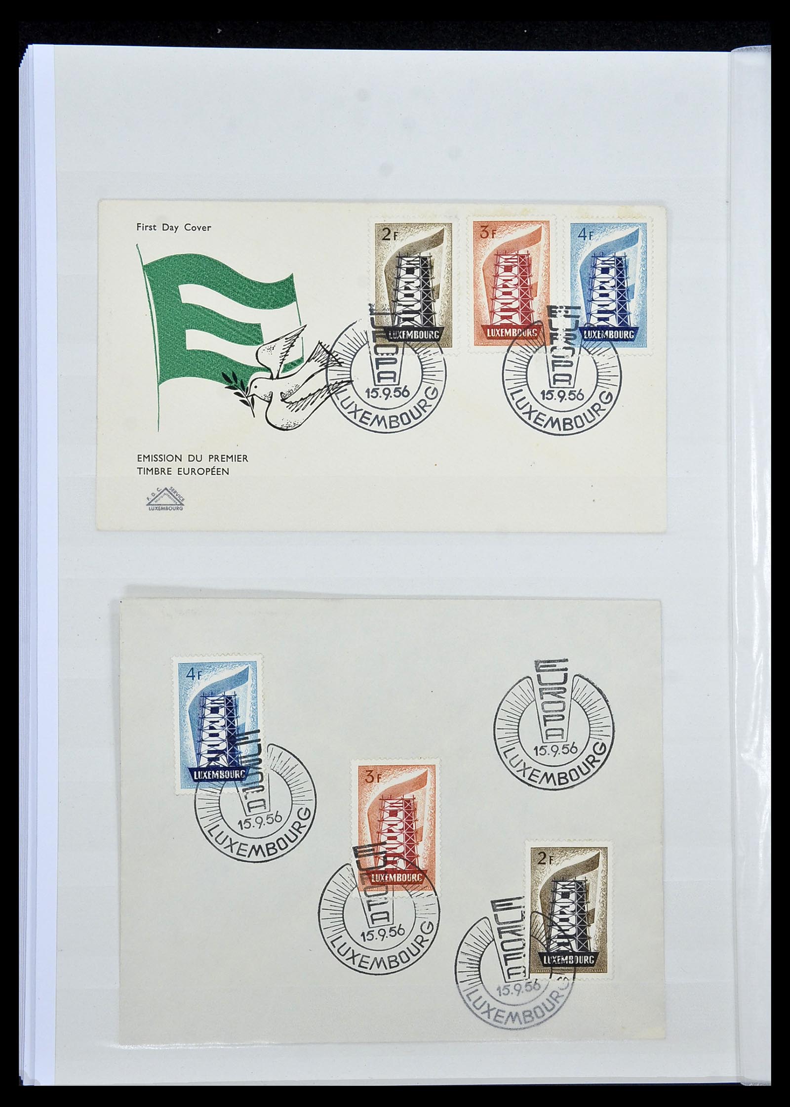 34143 040 - Postzegelverzameling 34143 Luxemburg 1852-1957.