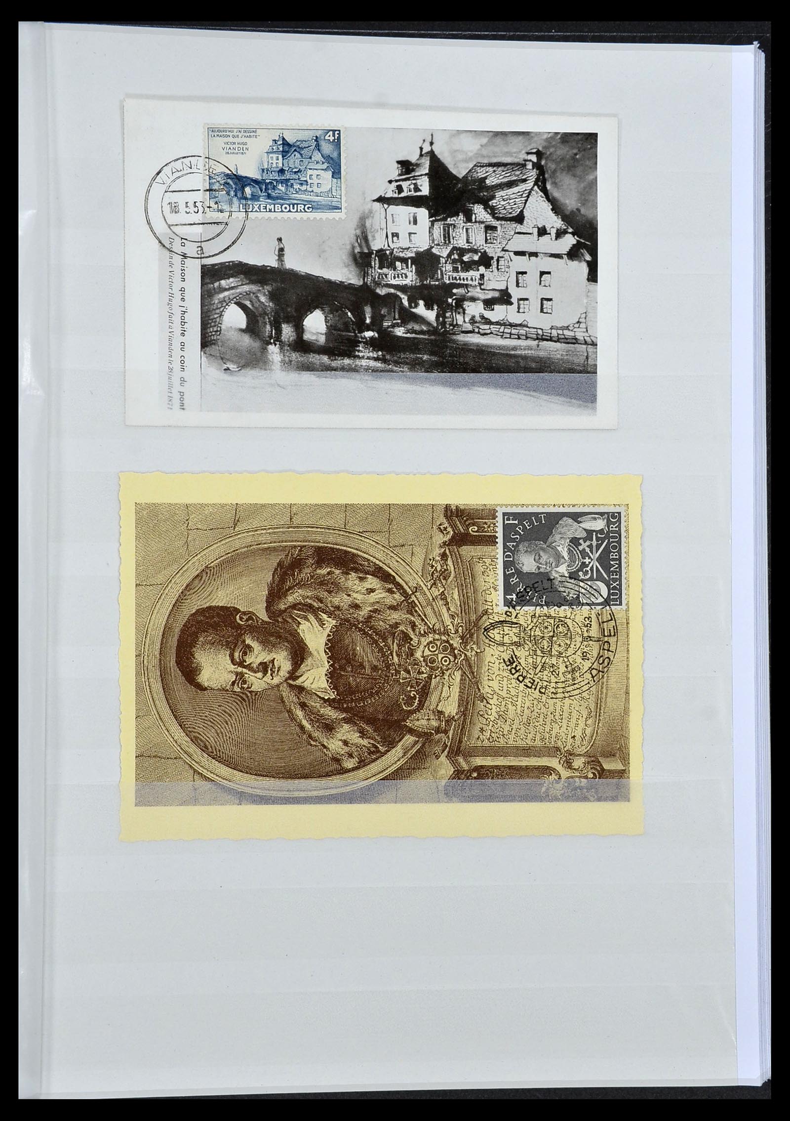34143 042 - Postzegelverzameling 34143 Luxemburg 1852-1957.