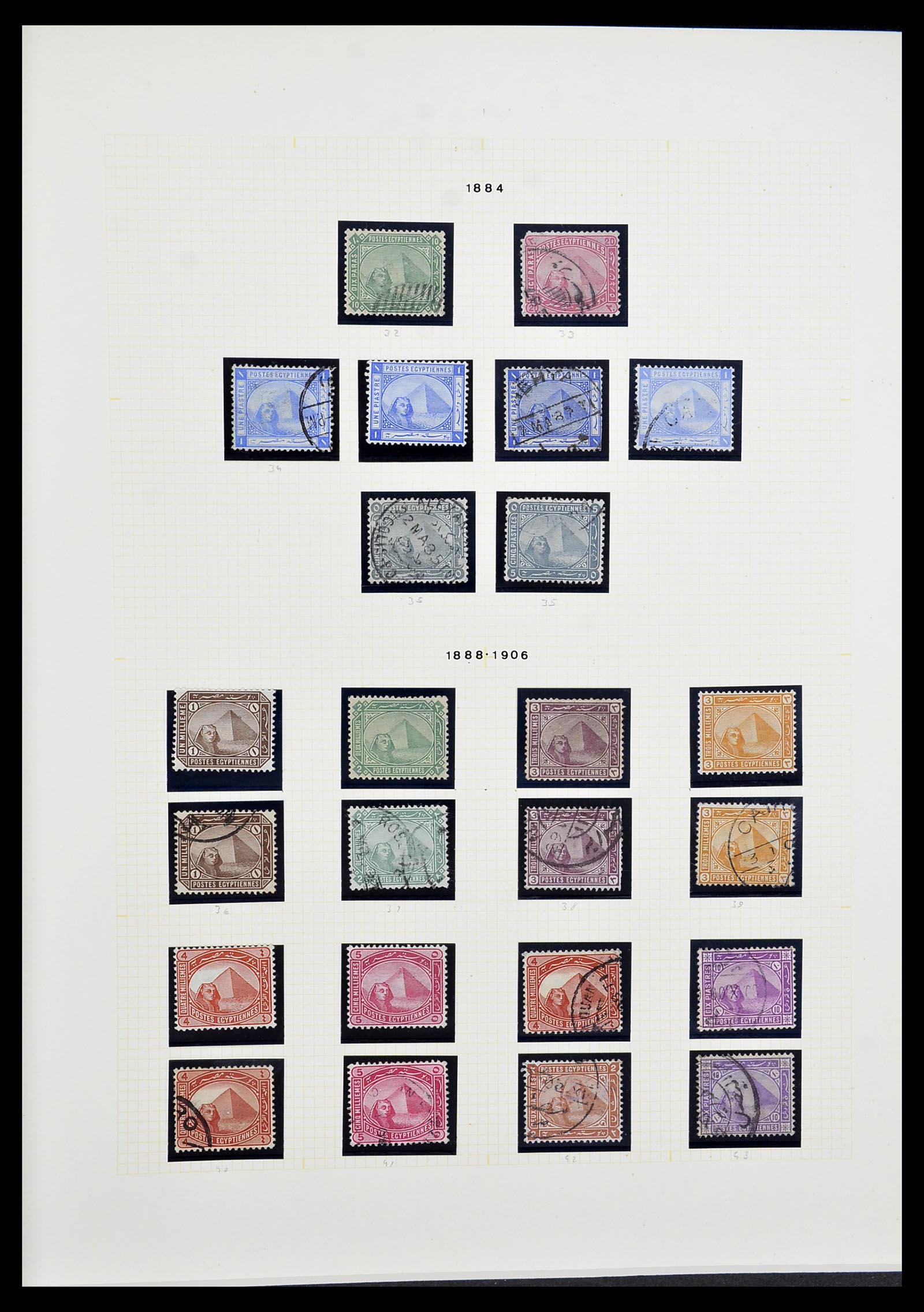 34144 004 - Postzegelverzameling 34144 Egypte 1867-2004.