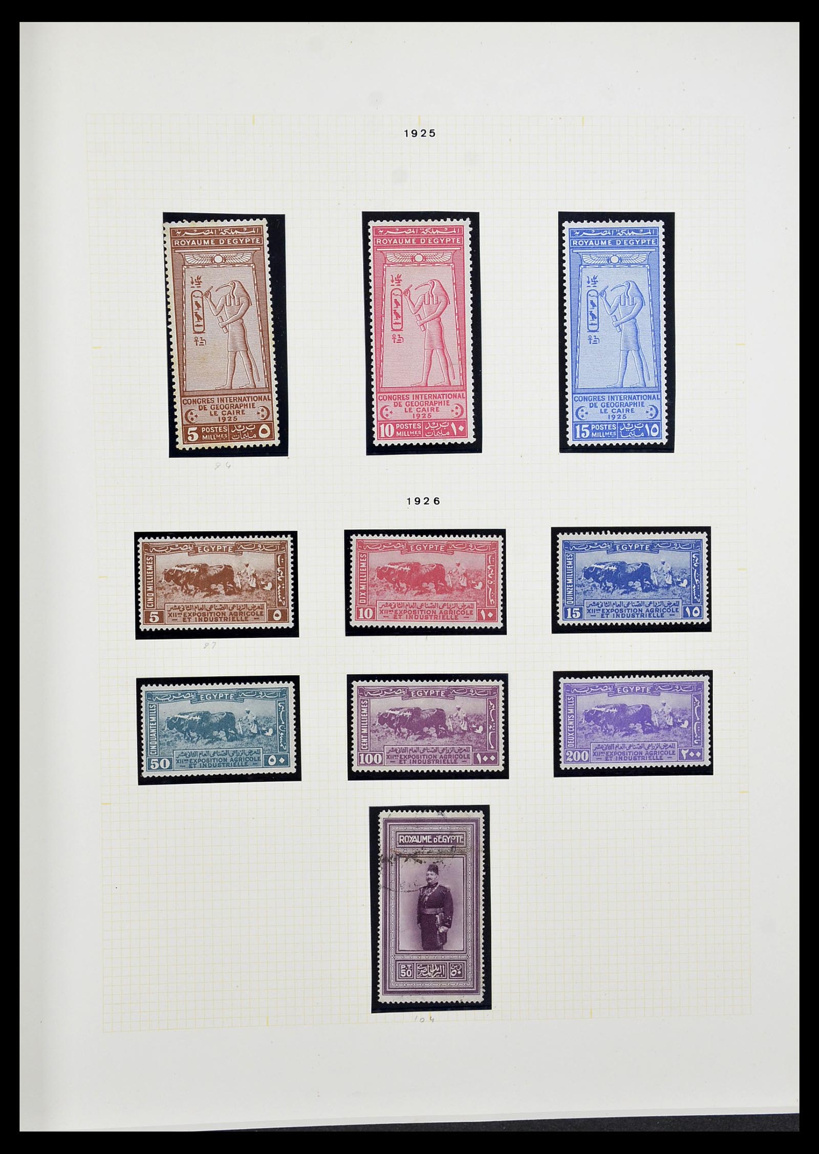 34144 009 - Postzegelverzameling 34144 Egypte 1867-2004.