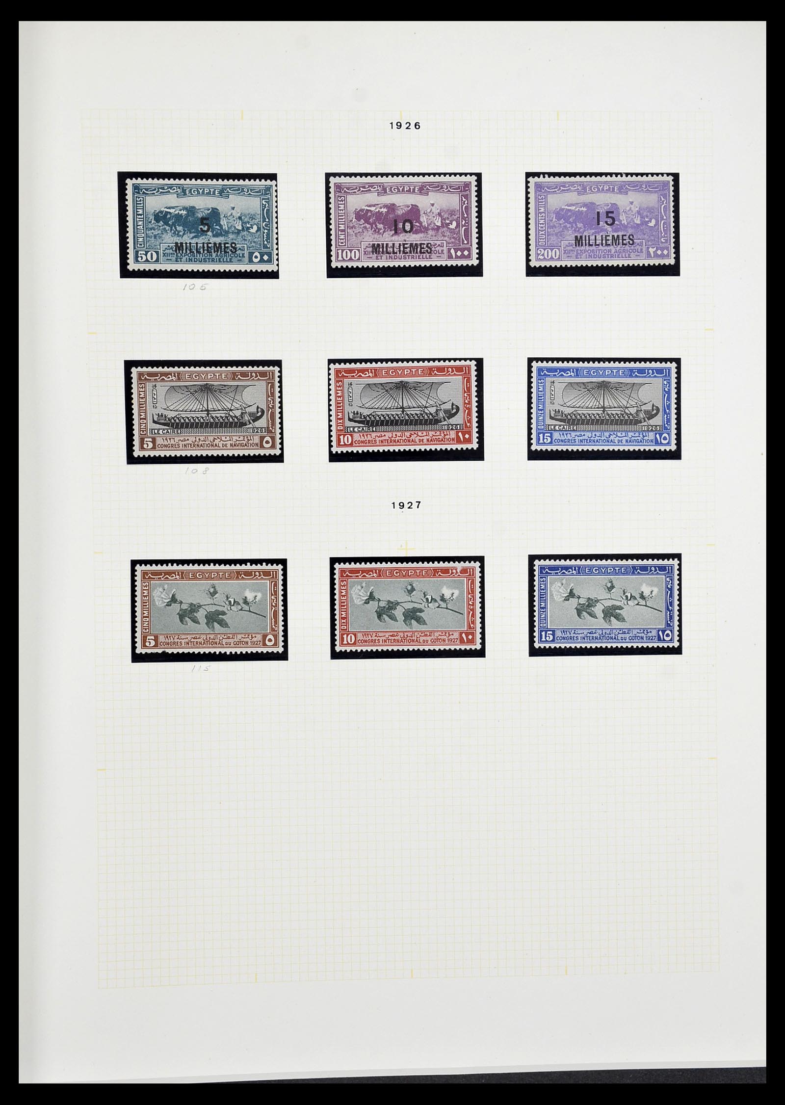 34144 010 - Postzegelverzameling 34144 Egypte 1867-2004.