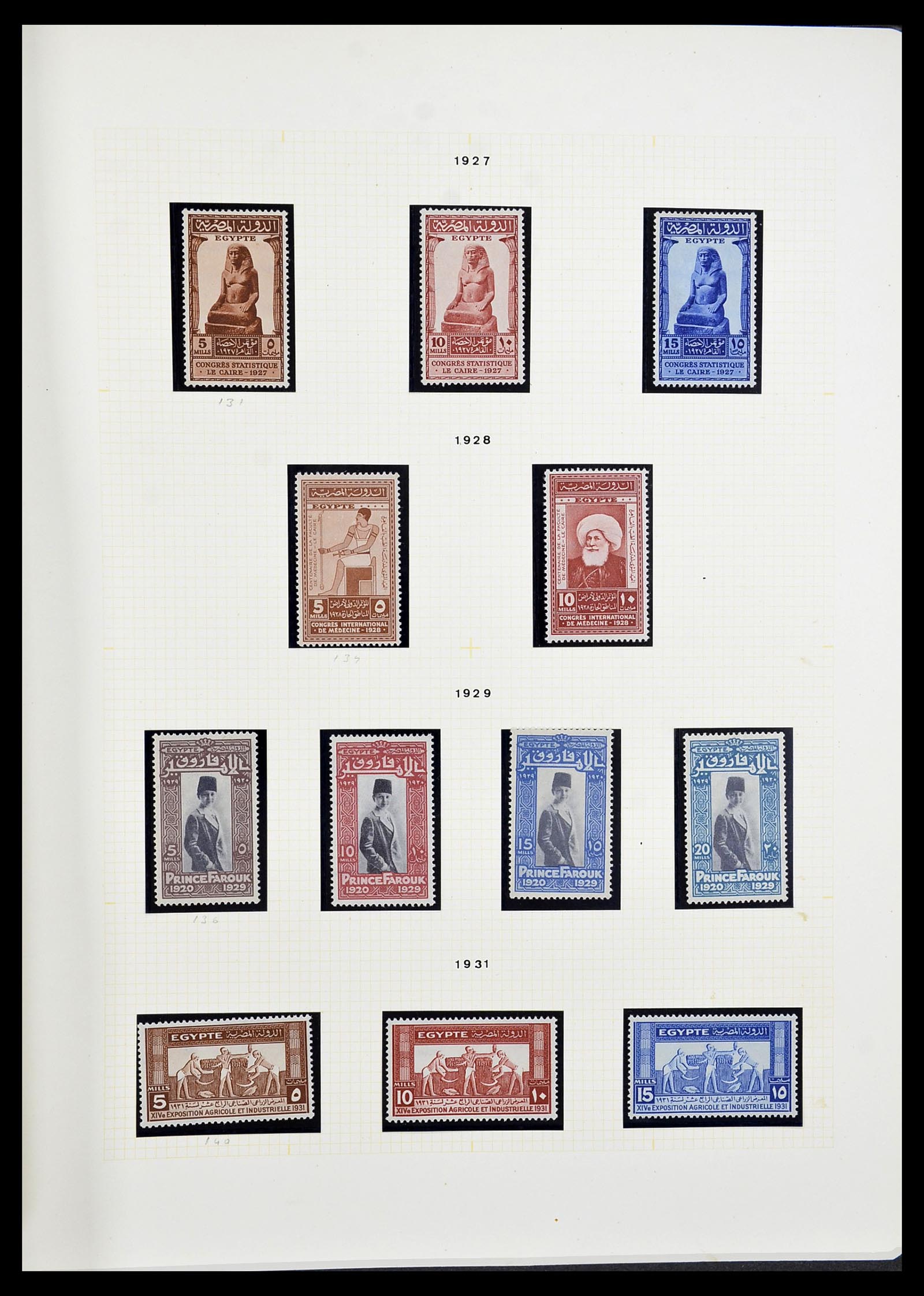 34144 012 - Postzegelverzameling 34144 Egypte 1867-2004.