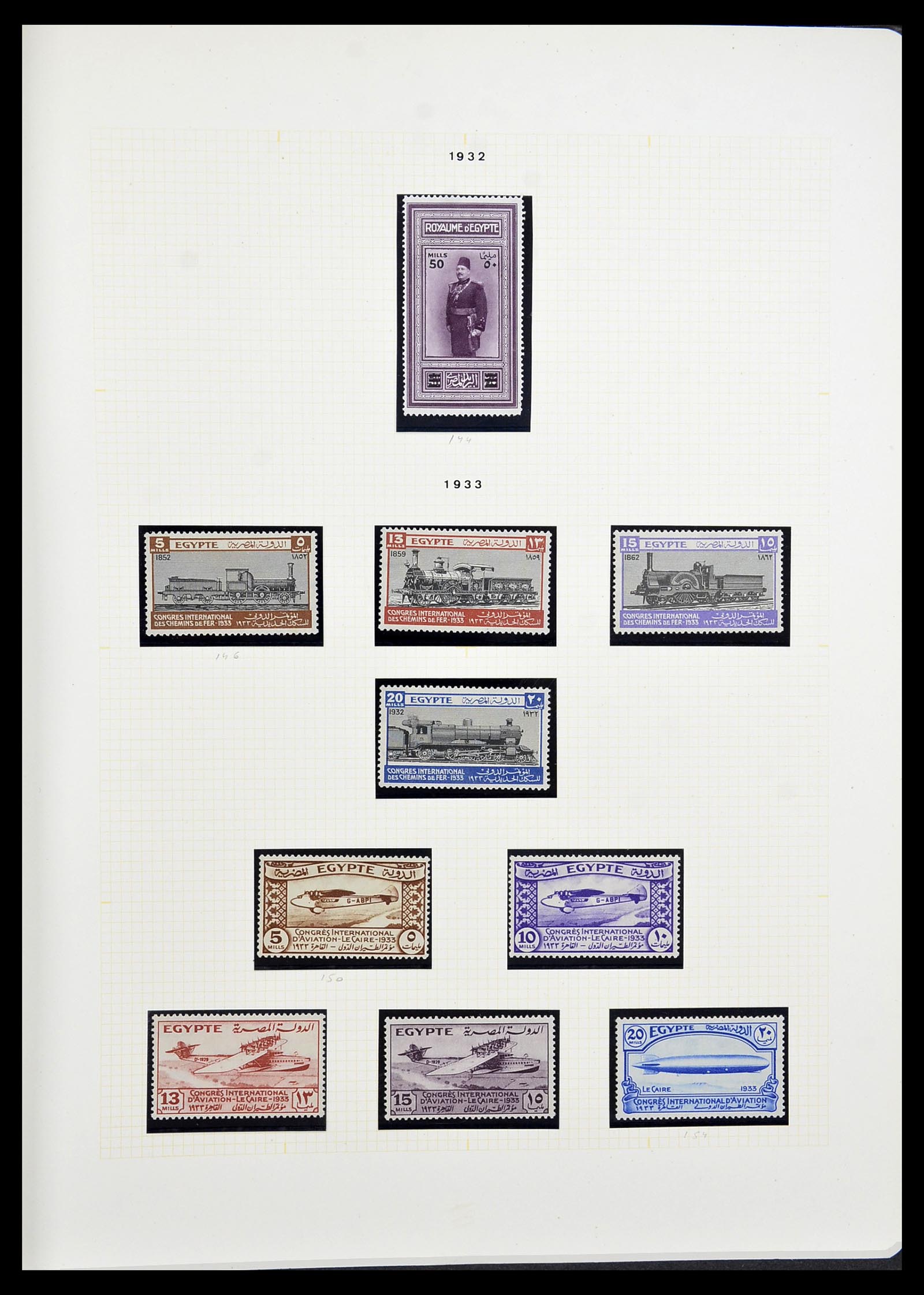 34144 013 - Postzegelverzameling 34144 Egypte 1867-2004.