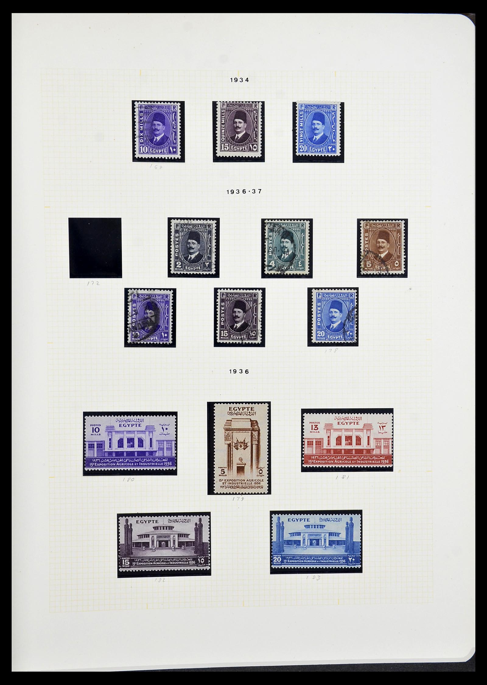 34144 014 - Postzegelverzameling 34144 Egypte 1867-2004.