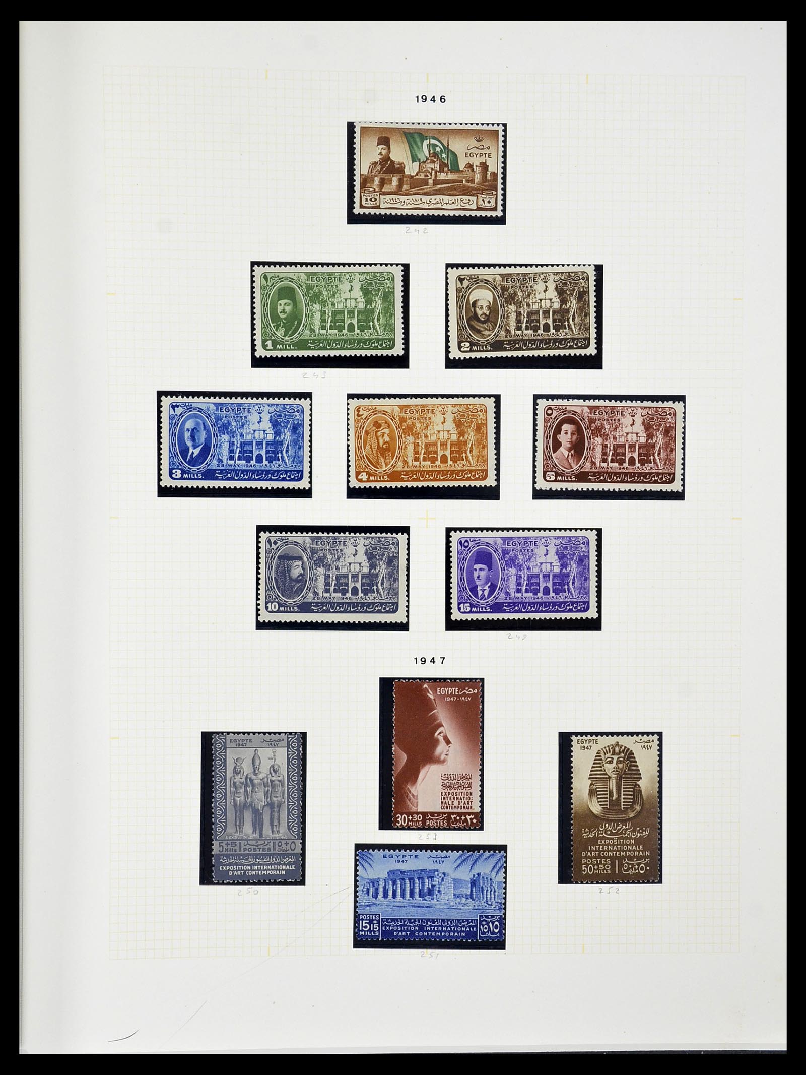 34144 020 - Postzegelverzameling 34144 Egypte 1867-2004.
